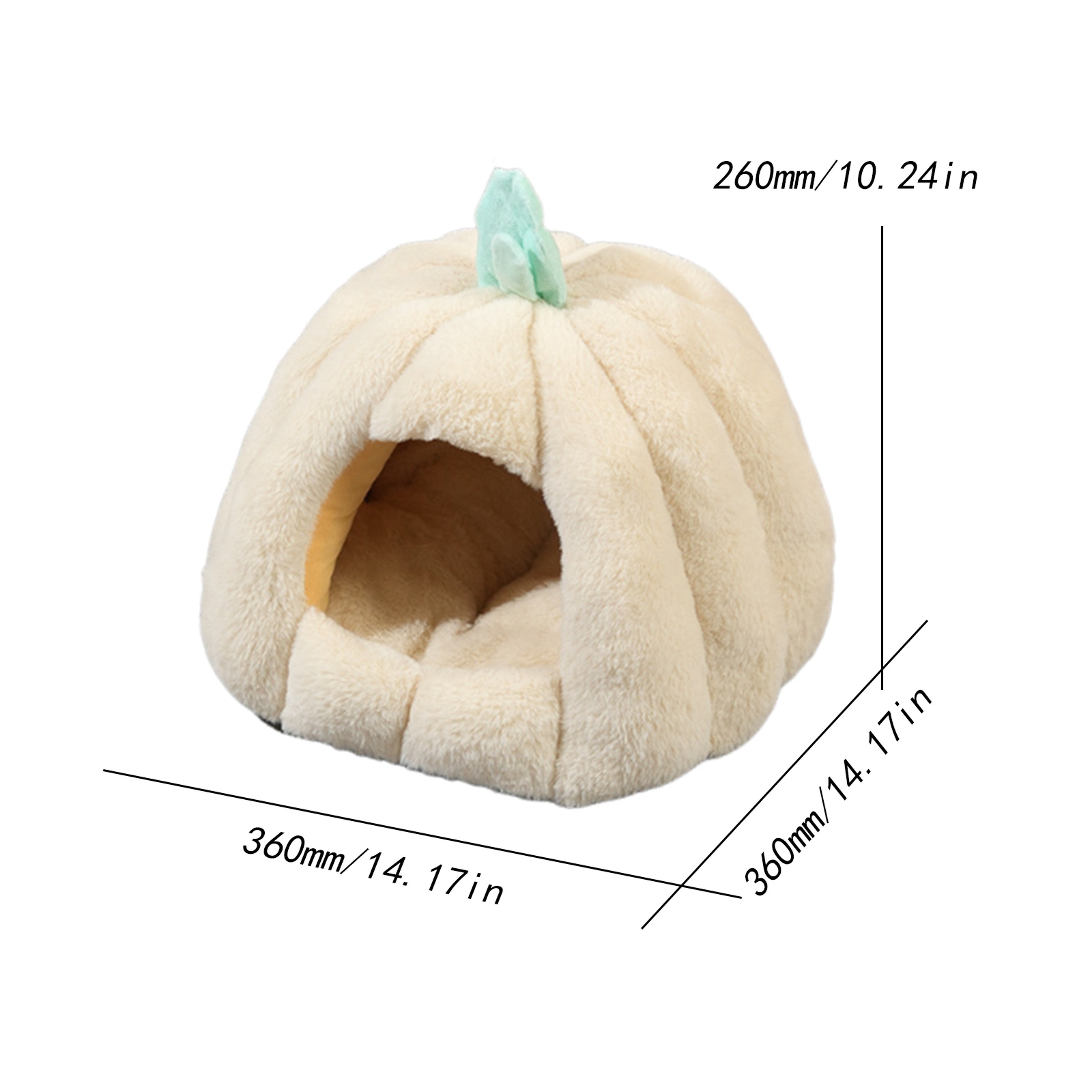 Semi Enclosed Cat Bed With Non Slip Base Winter Warmer Puppy Bed For Small Dogs And Cats 4