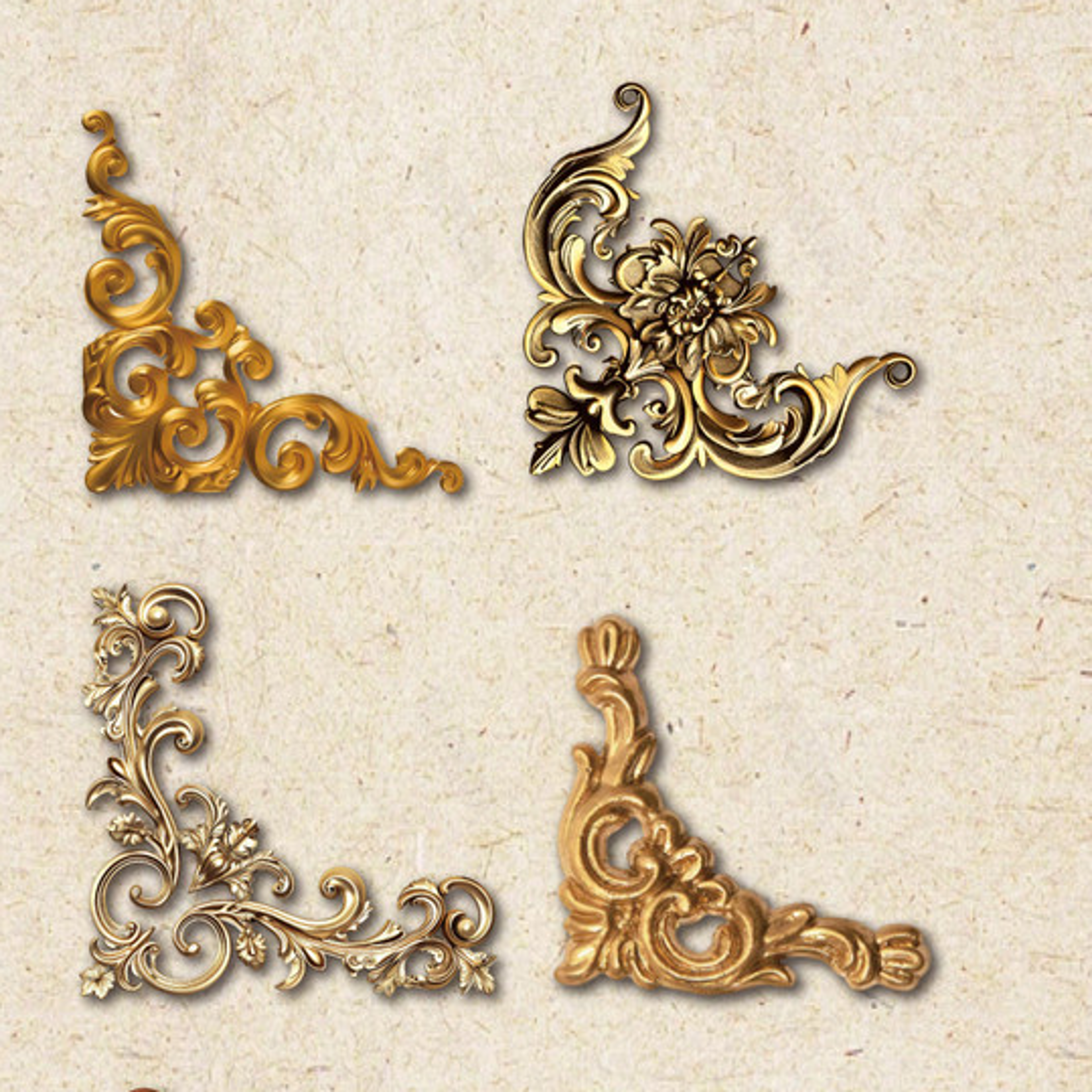 Retro Hollowed Corner Stickers for Junk Journal Vintage Photo Frames Scrapbooking Material