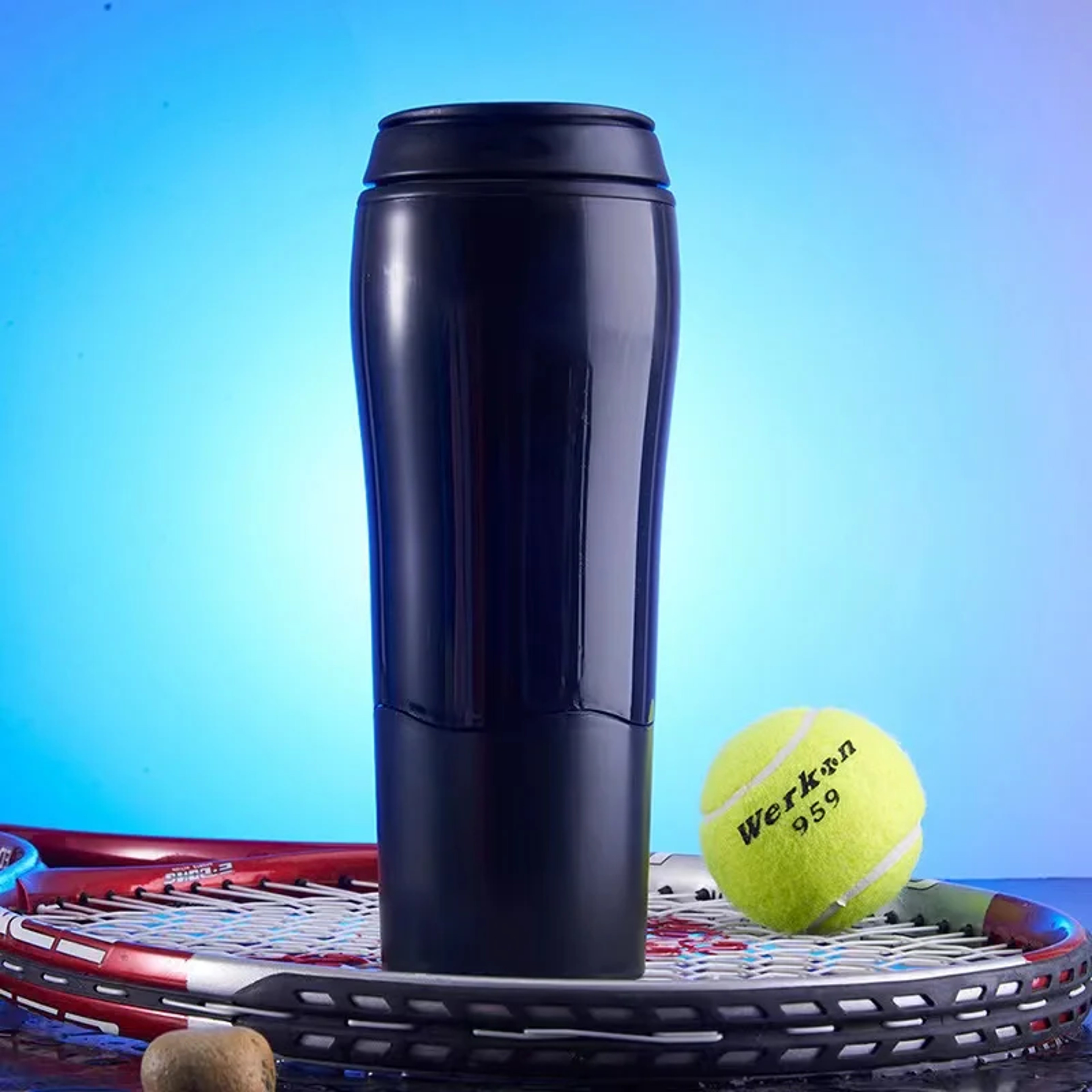 AntiInverted Cup Portable Plastic Water Bottle With Magic Suction Cup NonSlip And AntiScalding 5
