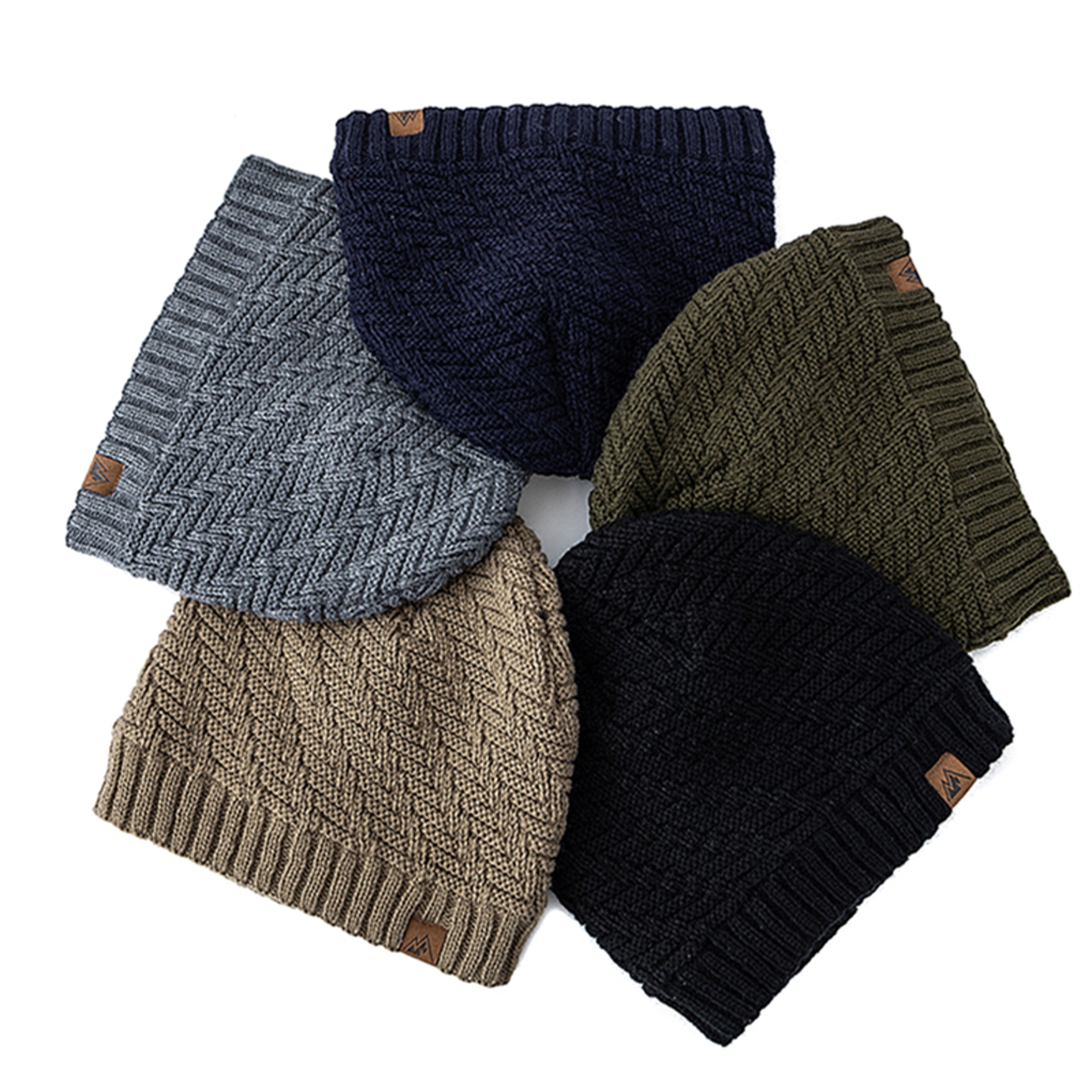 Fashion Knitted Hats For Men And Women Unisex Peak Labal Winter Hats Lined Warm Sports Hats Beanie  0