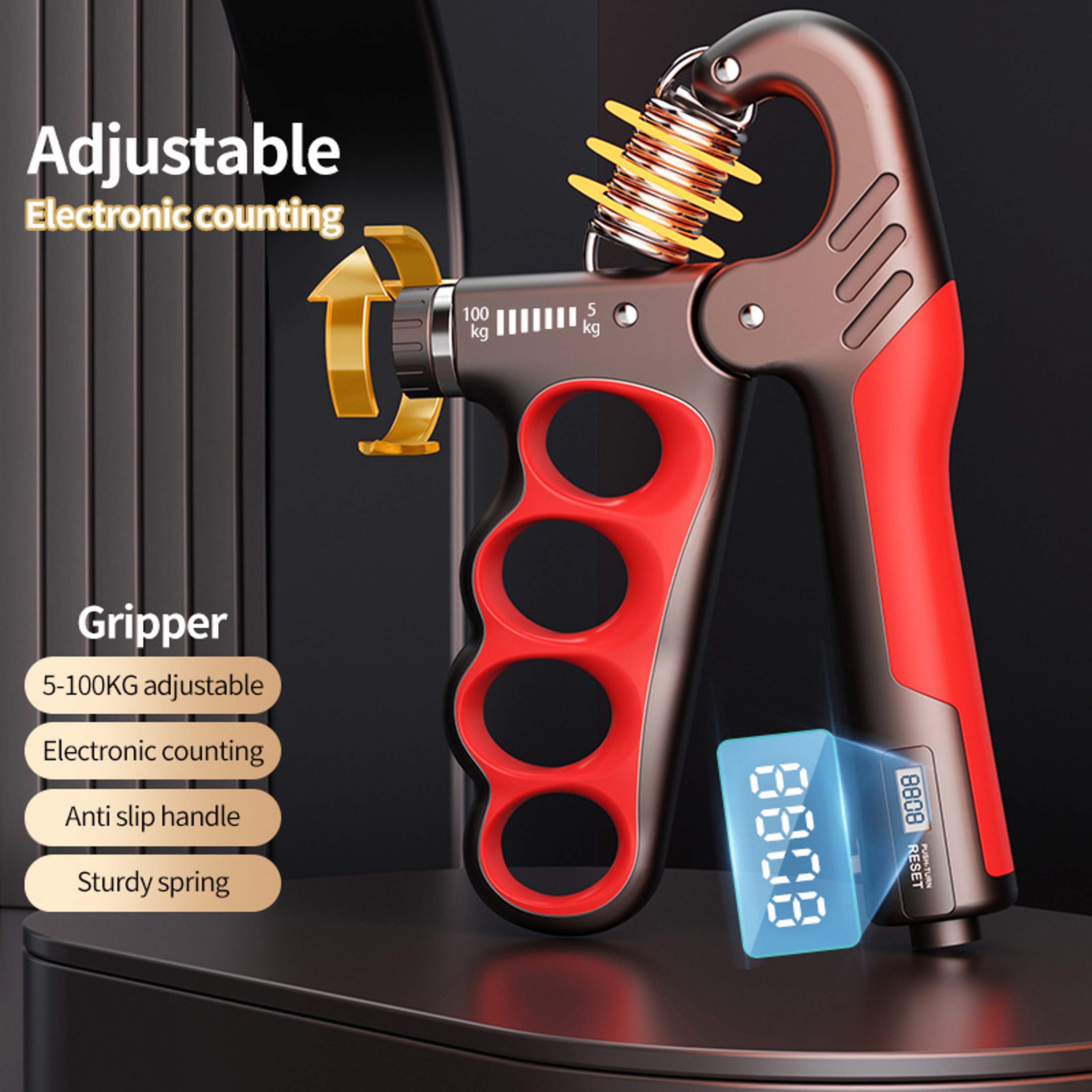 Hand Wrist Expander, Adjustable Grip Strengthener for Home Gym, Durable Fitness Equipment – view 2