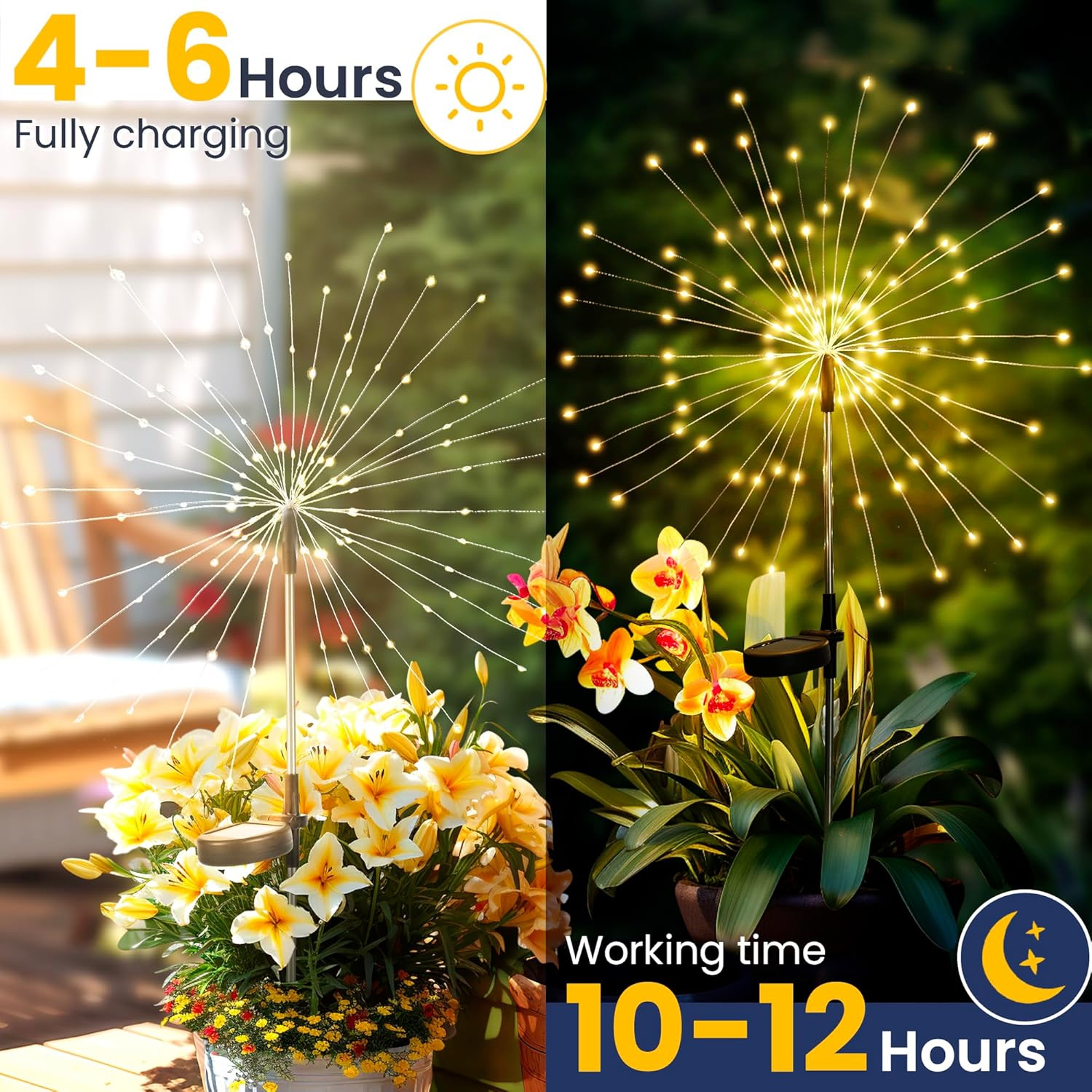 Garden Decoration Lawn Pathway Waterproof Light For Patio Yard Party Christmas Wedding Solar LED Fi 4