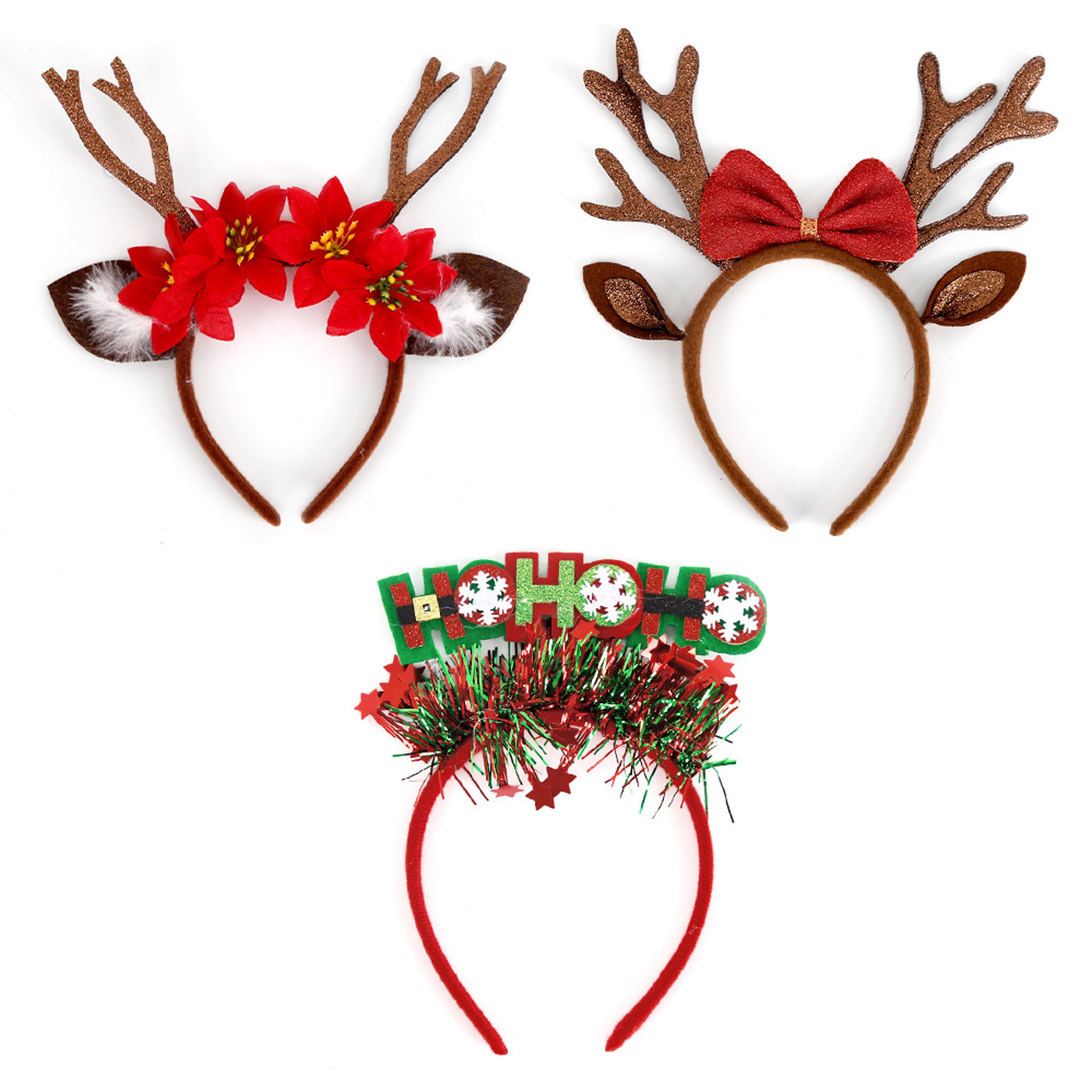 Antler Headbands, Christmas Headbands for Women, Deer Horn Christmas Headbands, Cute Hairpins – view 1