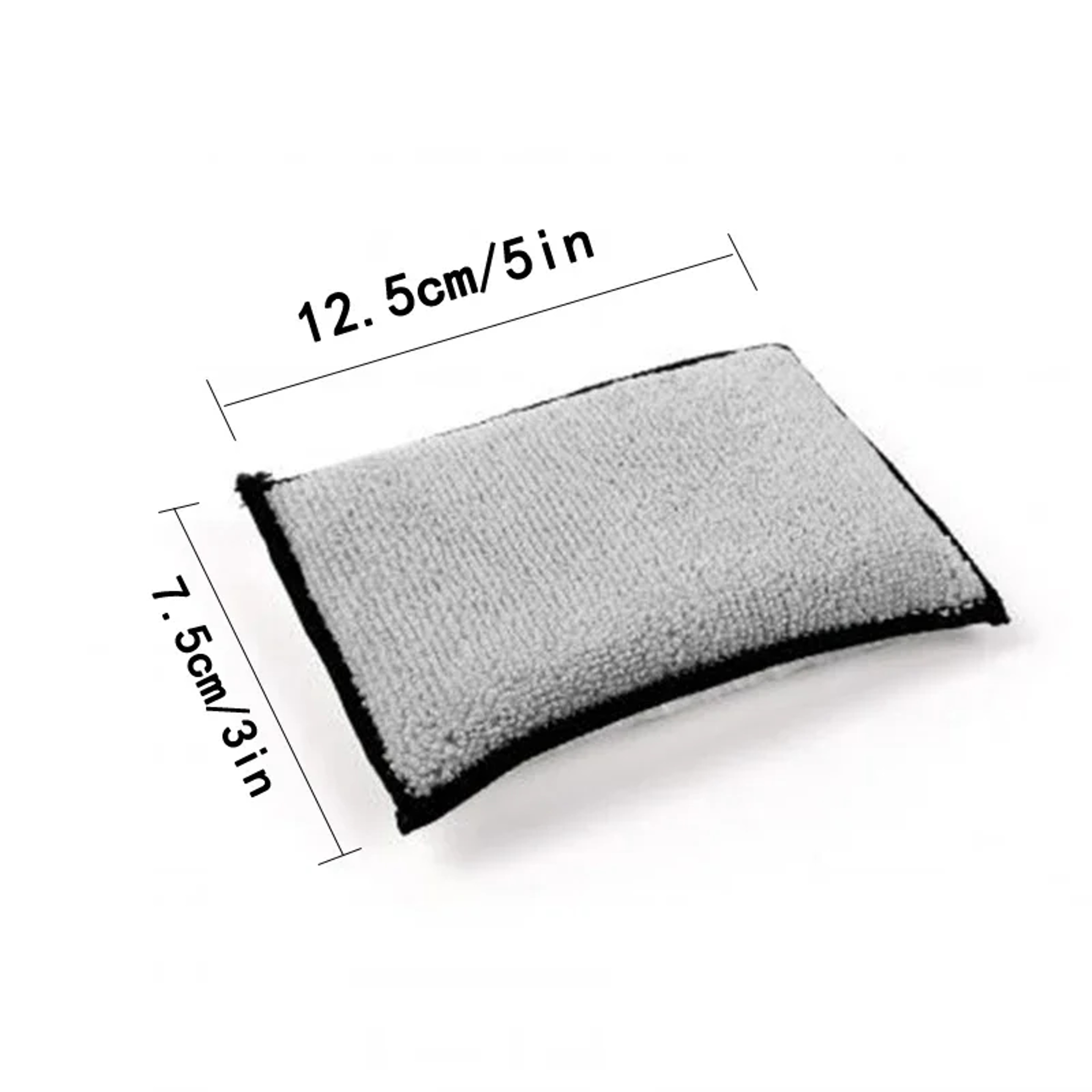 Microfiber Towel For Car Leather Cleaning Soft Double Side Scrubbing Sponge Auto Detailing Wax Spon 2