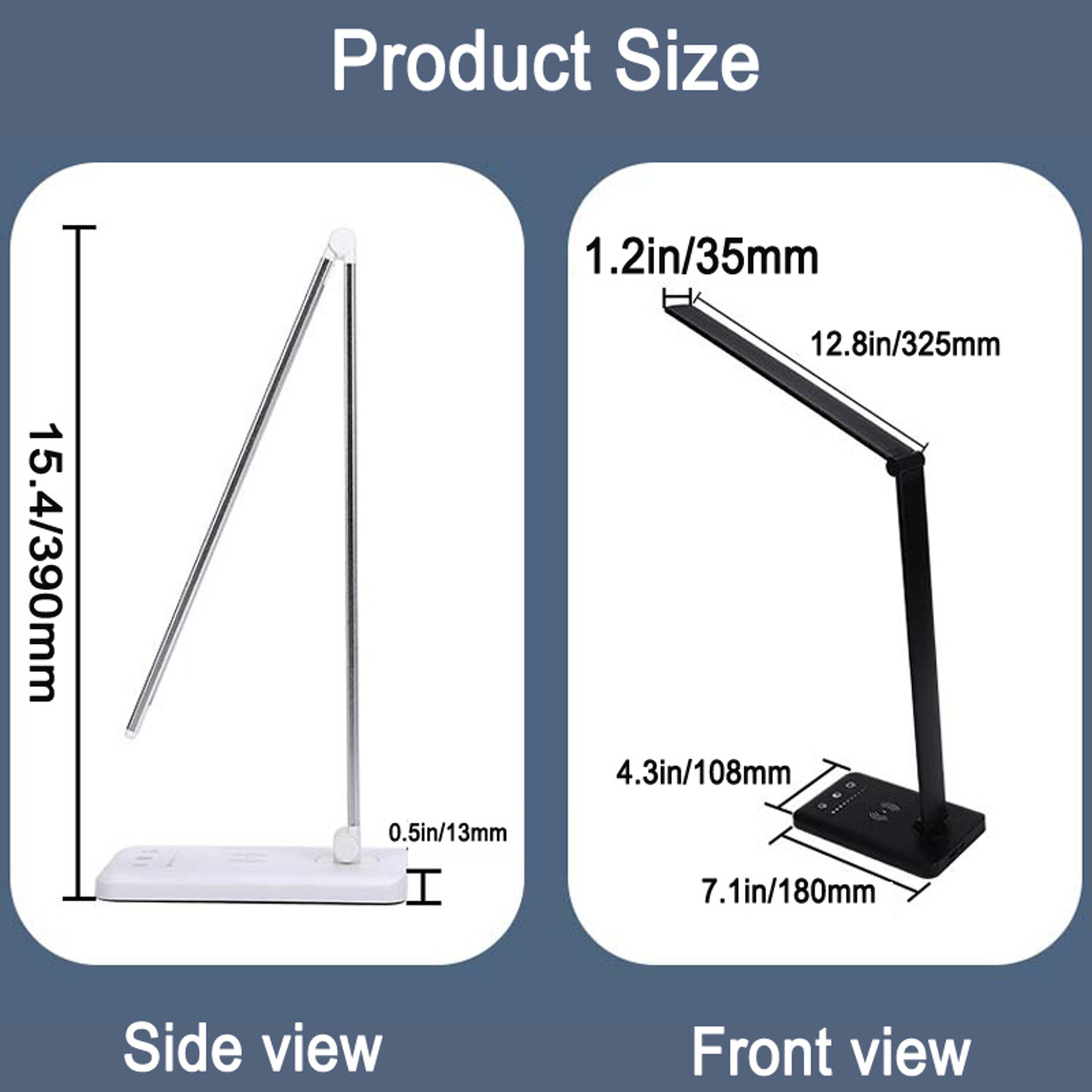 USB Charging LED Smart Lamp Touch Folding Portable Light For Office Battery Powered Childrens Work  4