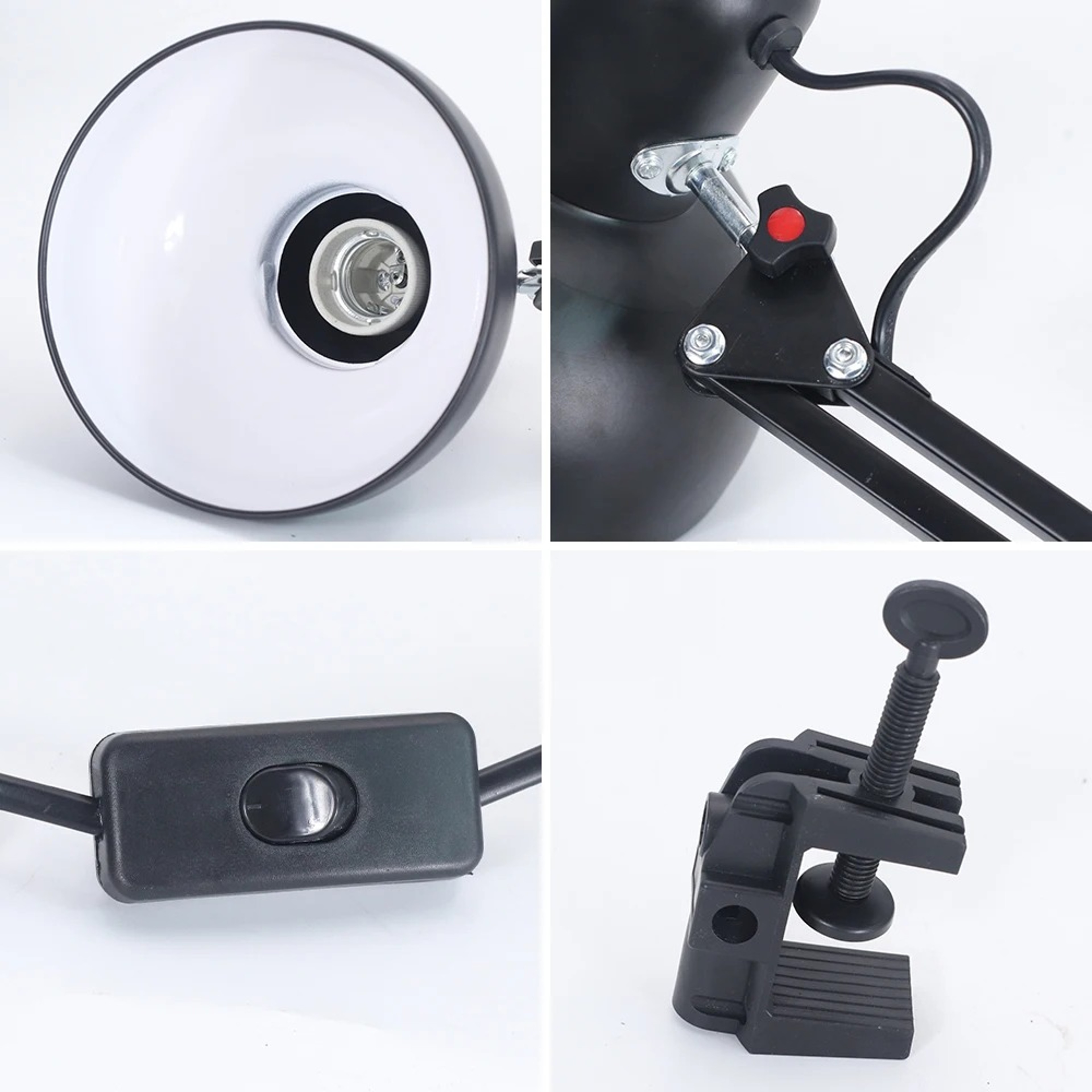 Desk Lamp With Clamp For Study Computer LED Manicure Light Folding Office Light For Nails School De 3