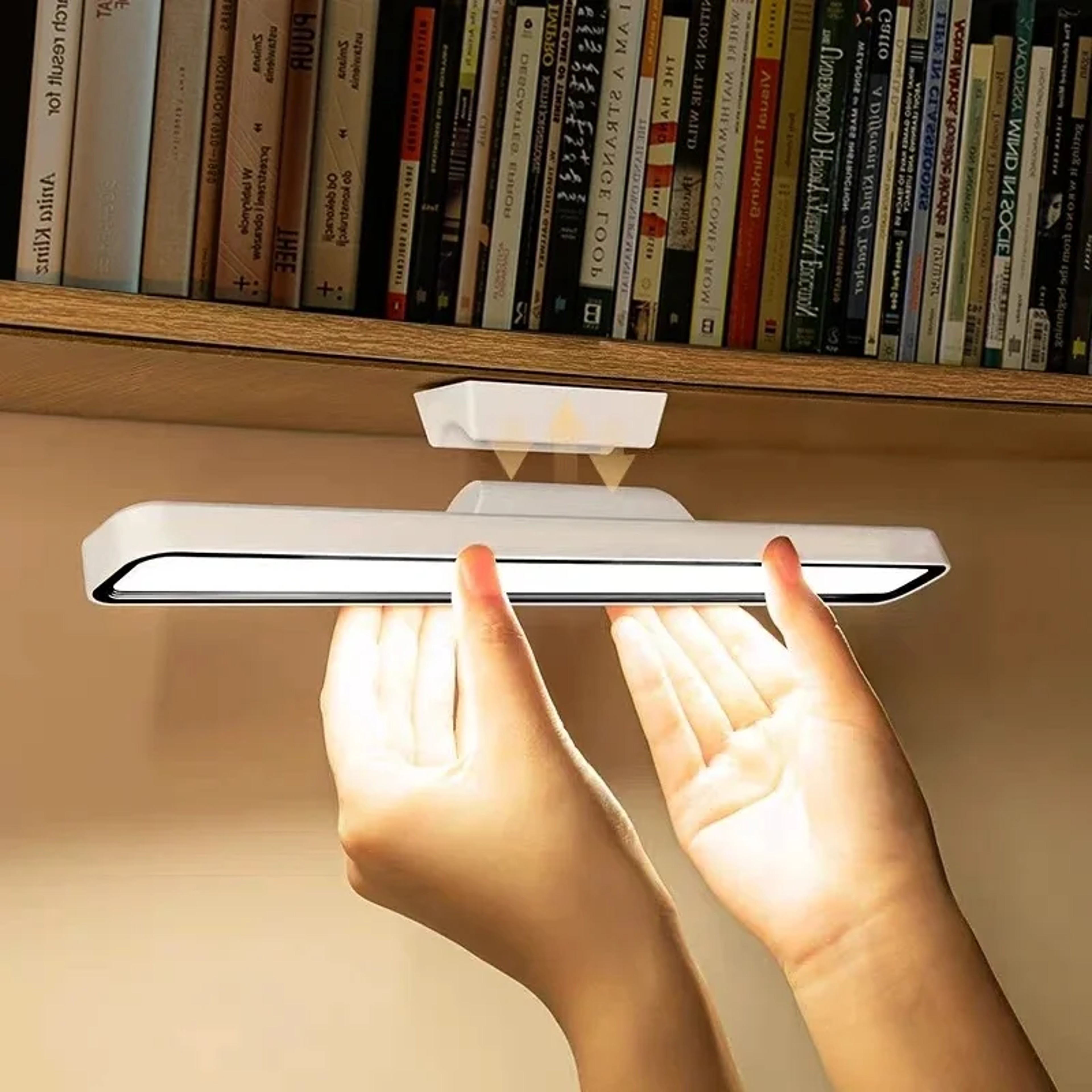 Magnetic Hanging Table Lamp, Remote Control Stepless Dimming LED, USB Rechargeable Night Light for Learning and Reading – view 1