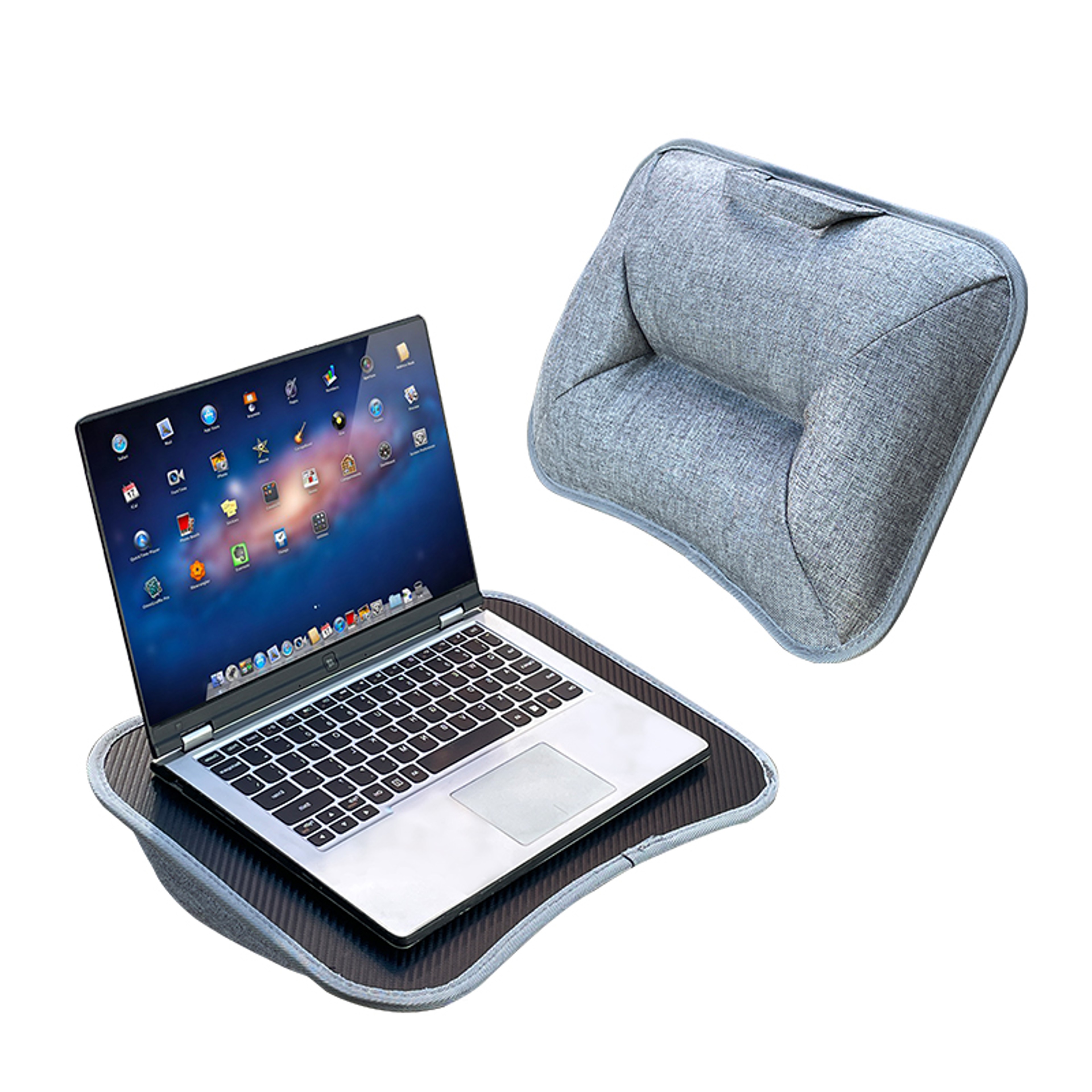 Laptop Desk With Foam Cushion Large Hard Mouse Pad Multifunctional Small Pillow Table 1