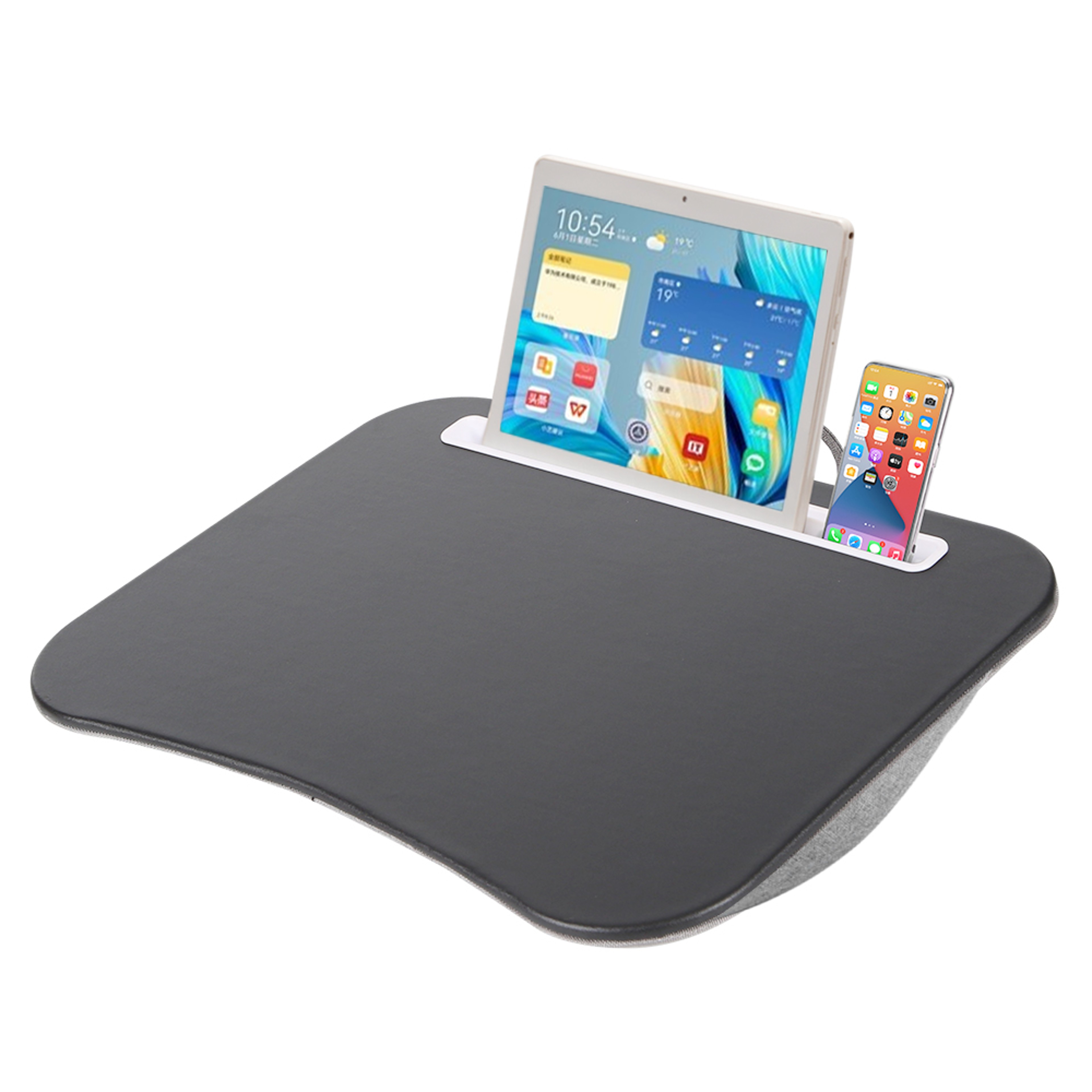 Laptop Desk With Foam Cushion Large Hard Mouse Pad Multifunctional Small Pillow Table 3