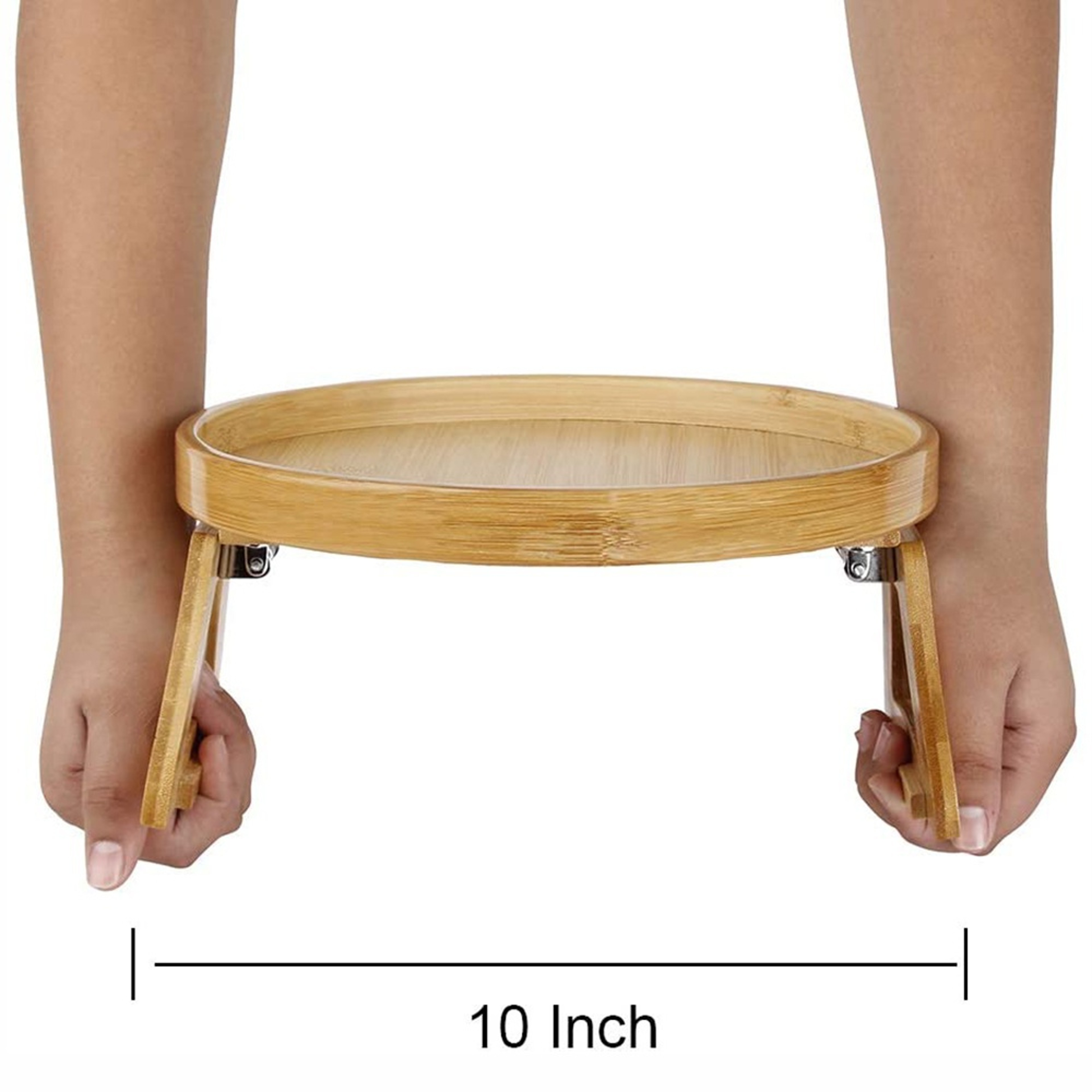ClipOn Sofa Tray Natural Wooden Sofa Armrest Tray Practical TV Snack Tray Perfect For Remote Contro 4