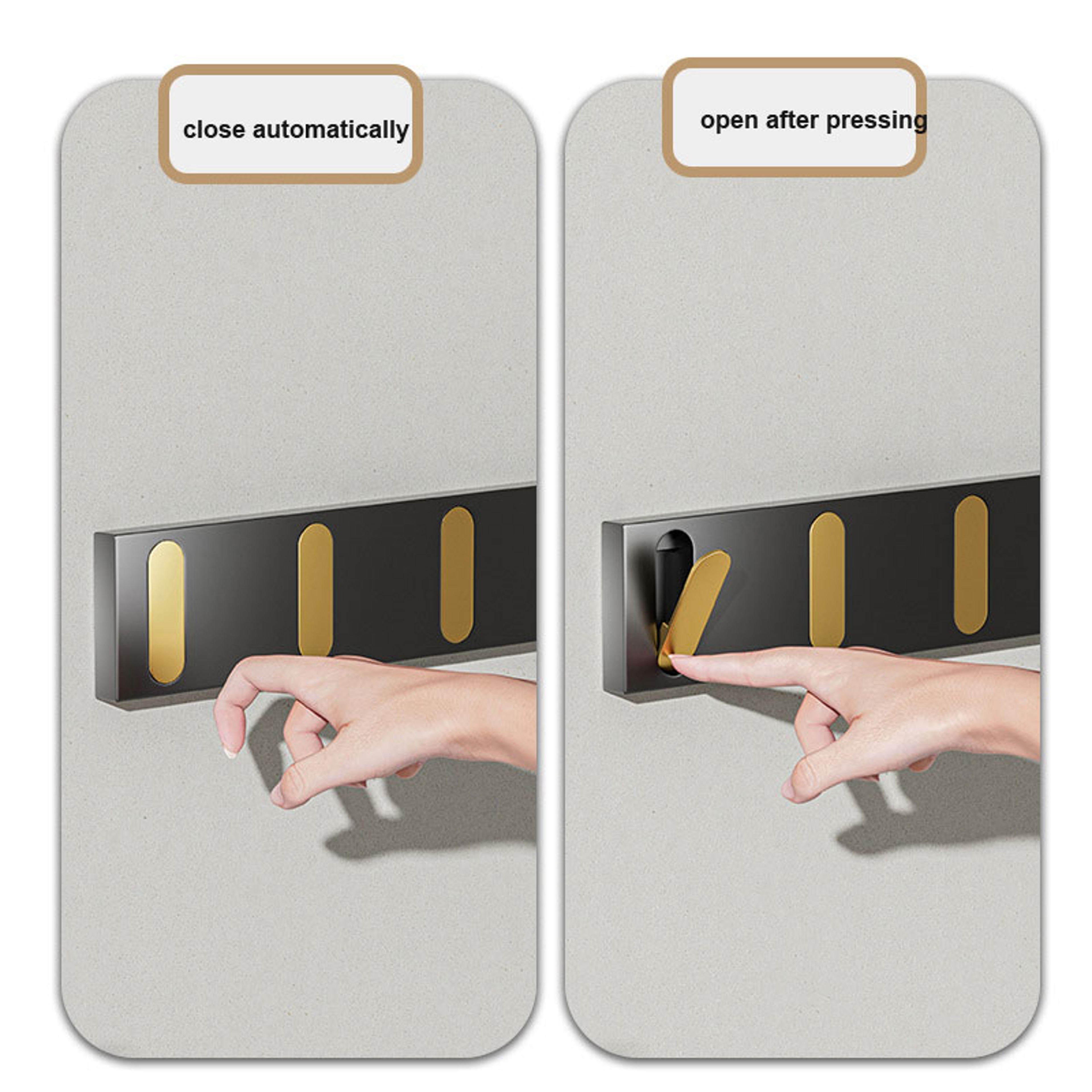 Selfclosing Wall Hooks Invisible Folding Hanger Coat And Towel Rack For Bathroom Kitchen And Back D 2