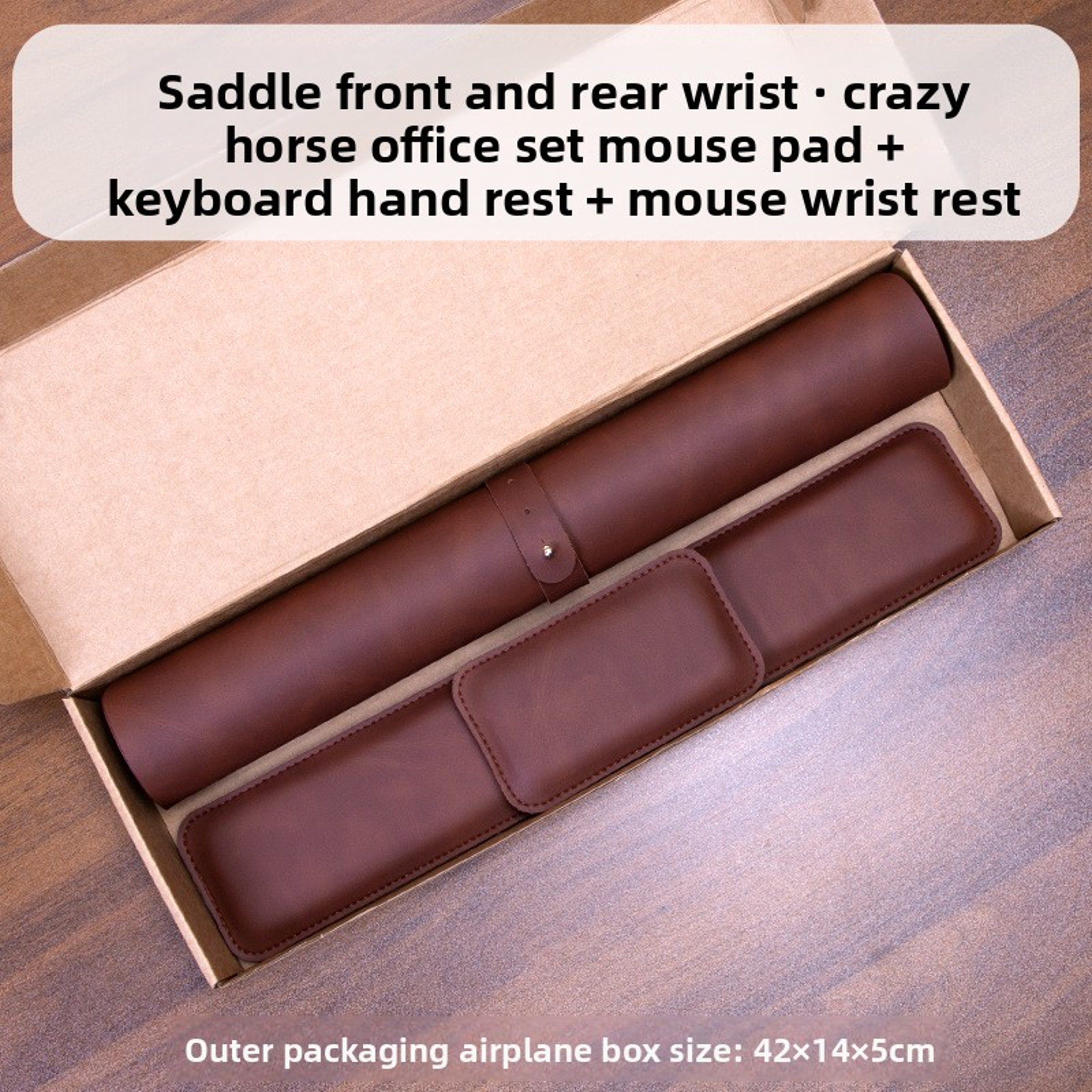 Nonslip Desk Mat Waterproof PU Mouse Pad Large Keyboard Mats Laptop Mouse Mat Mouse Wrist Guard 3