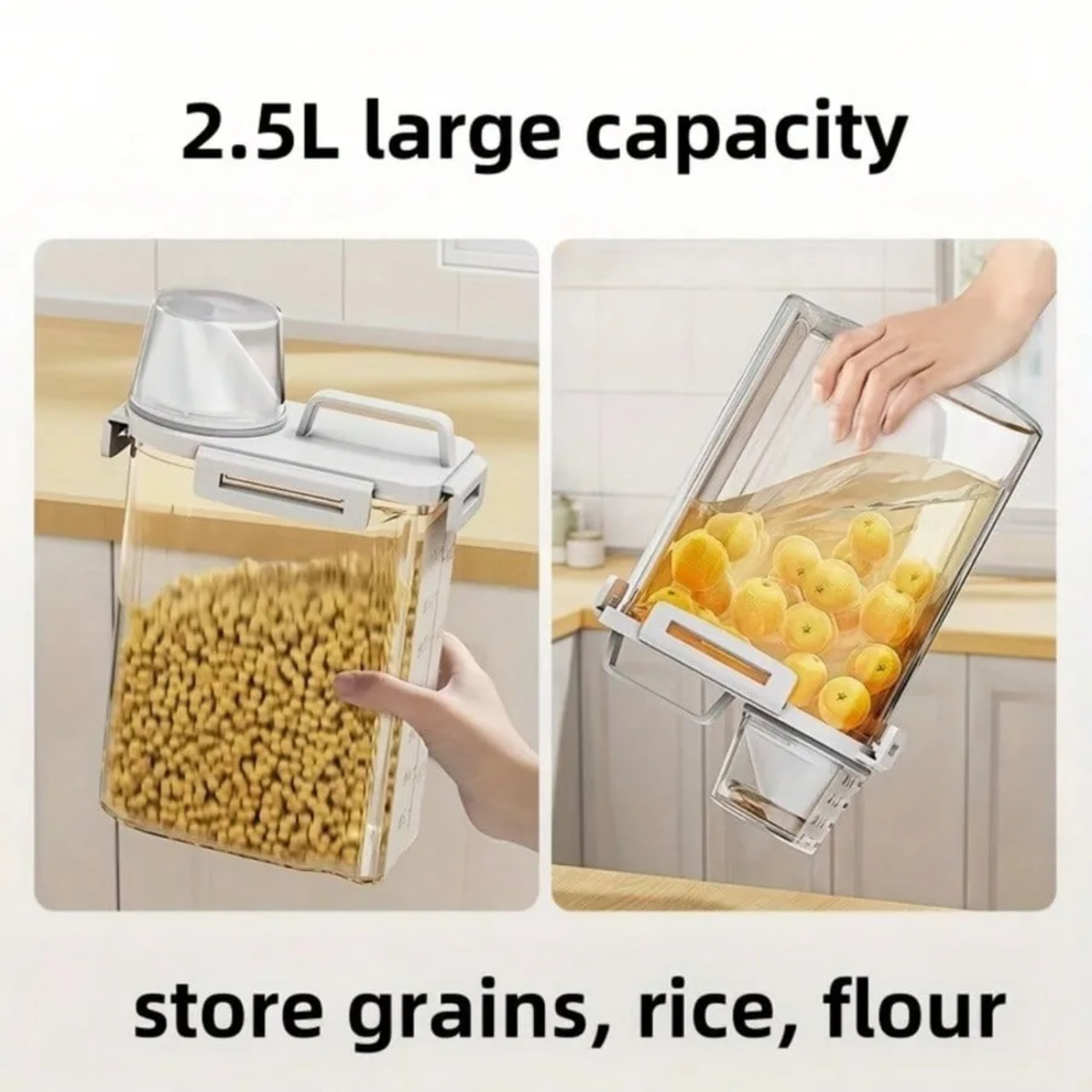 Sealed Moistureproof Storage Container For Grain Nut Flour Rice Ideal Food Storage Boxes 2