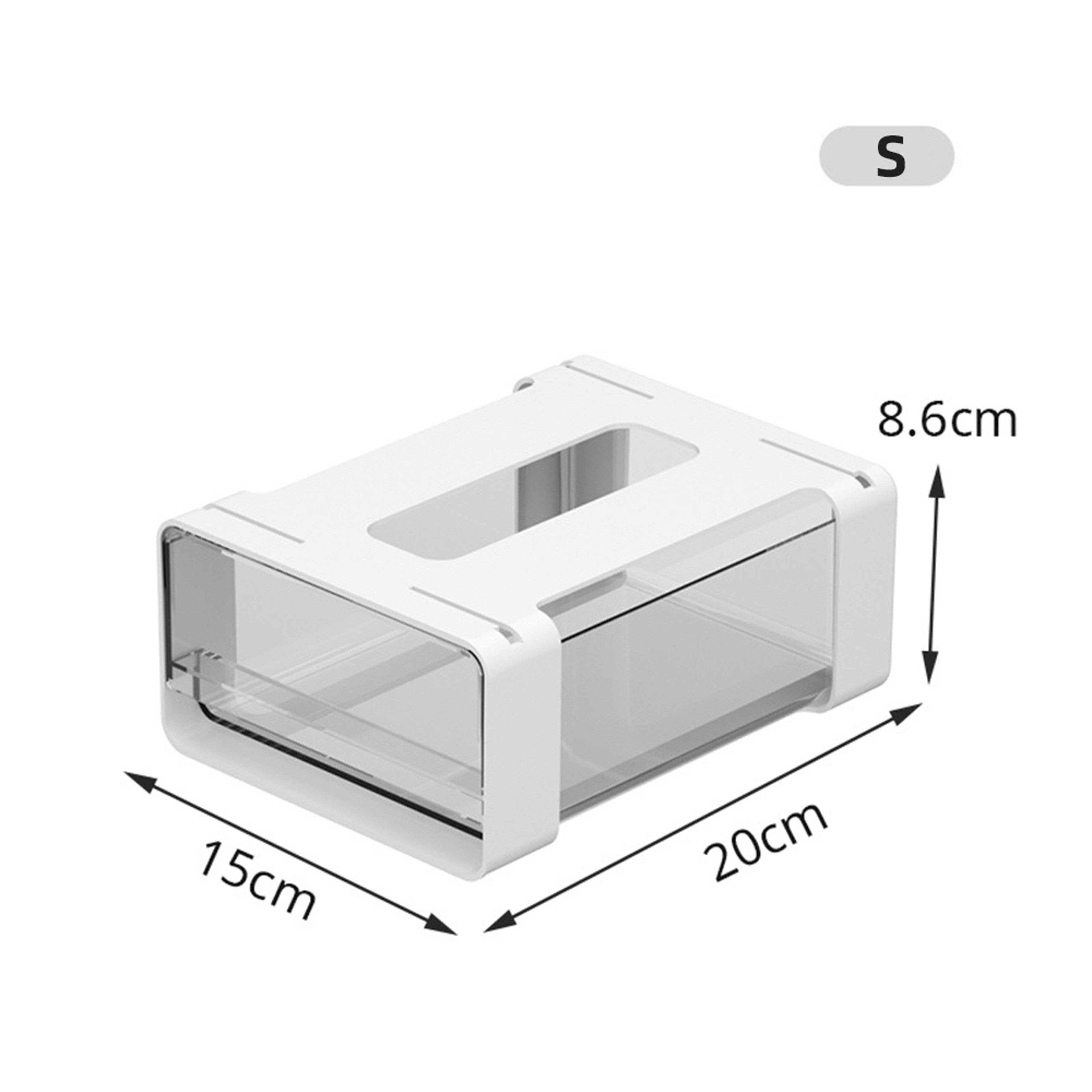 Hidden SelfAdhesive Drawer Storage Box Under Table Cabinet Office Desk Storage Rack Cosmetics And S 5