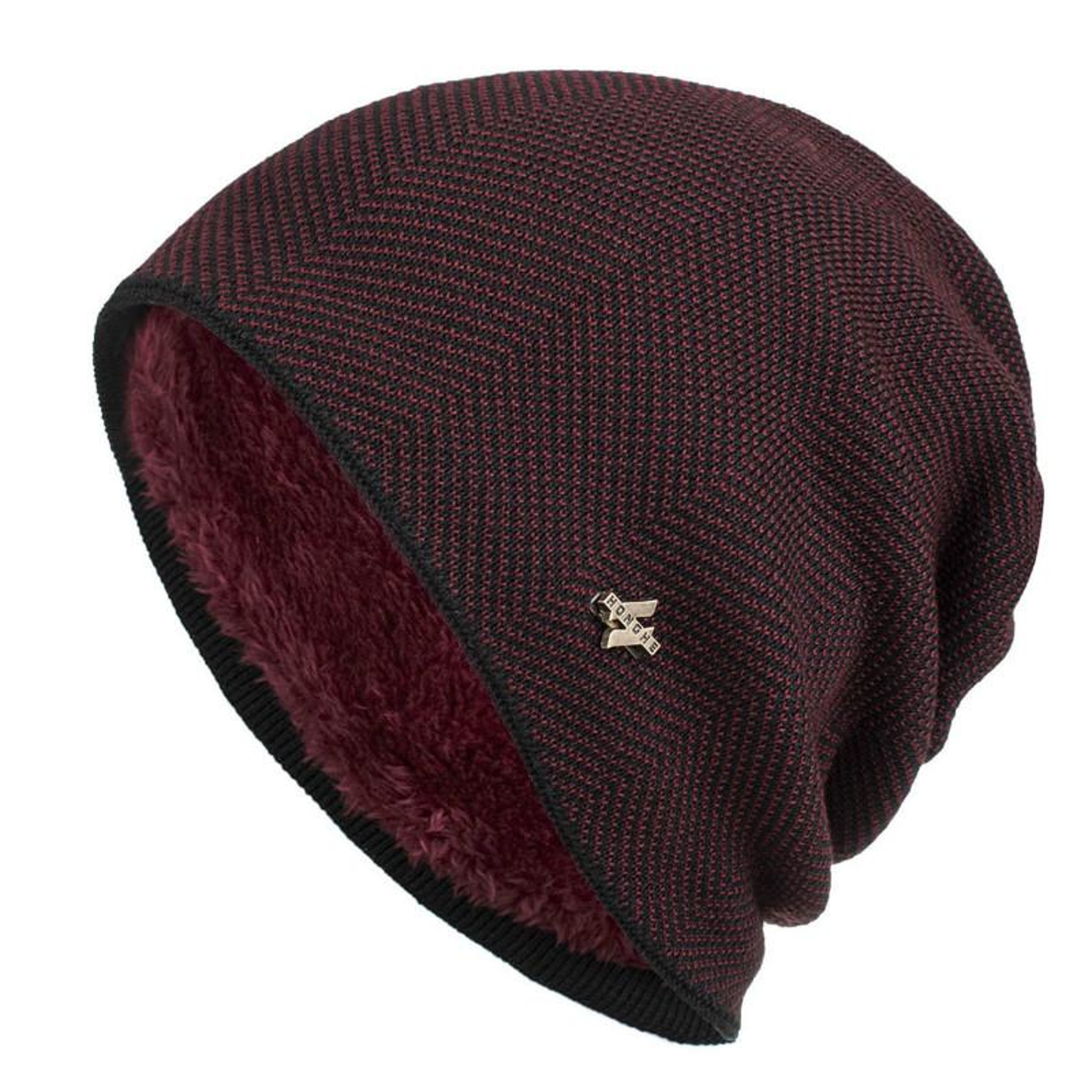 Fashion Men  Women Simple Style Thick Knitted Hat Unisex Warm Winter Hat Outdoor Sports Ski Beanie  5