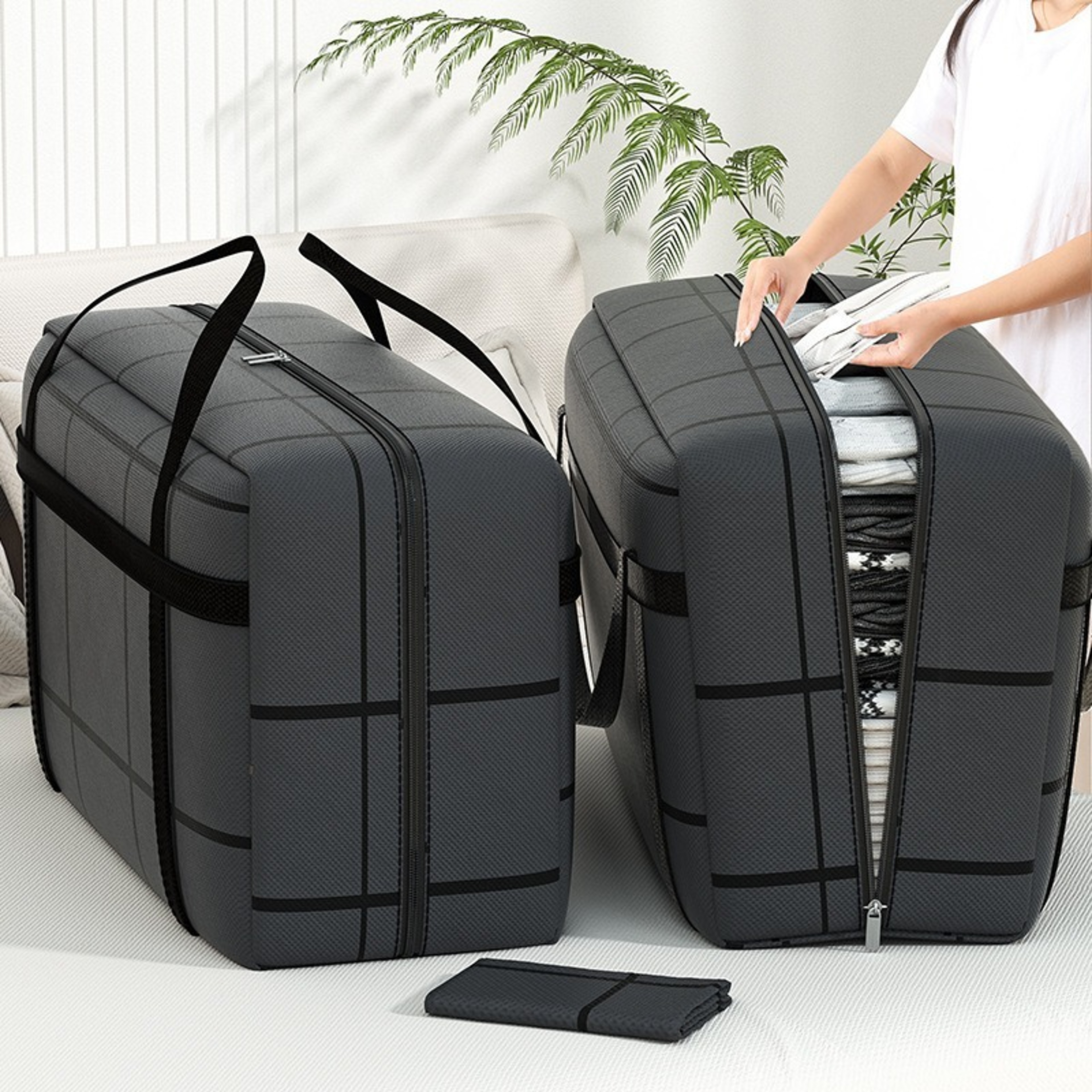 Durable Clothes Organizer Sturdy Waterproof Storage Box Household Bedding Clothes Sorting Bag Packa 0
