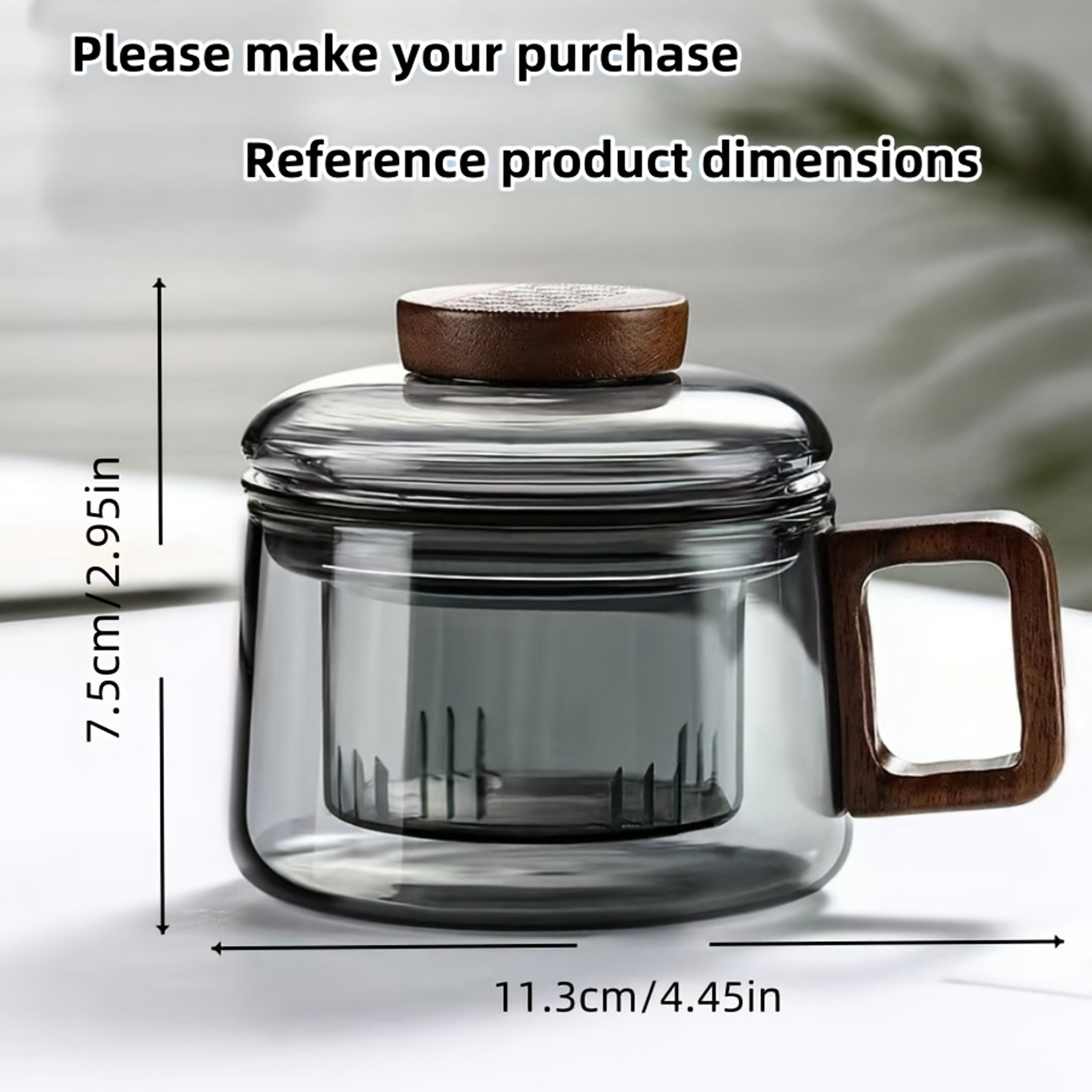Reusable Multifunctional Glass Tea Cup with Filter, Heat Resistant, Ideal for Loose Leaf Tea and Fruit Infusions – view 6