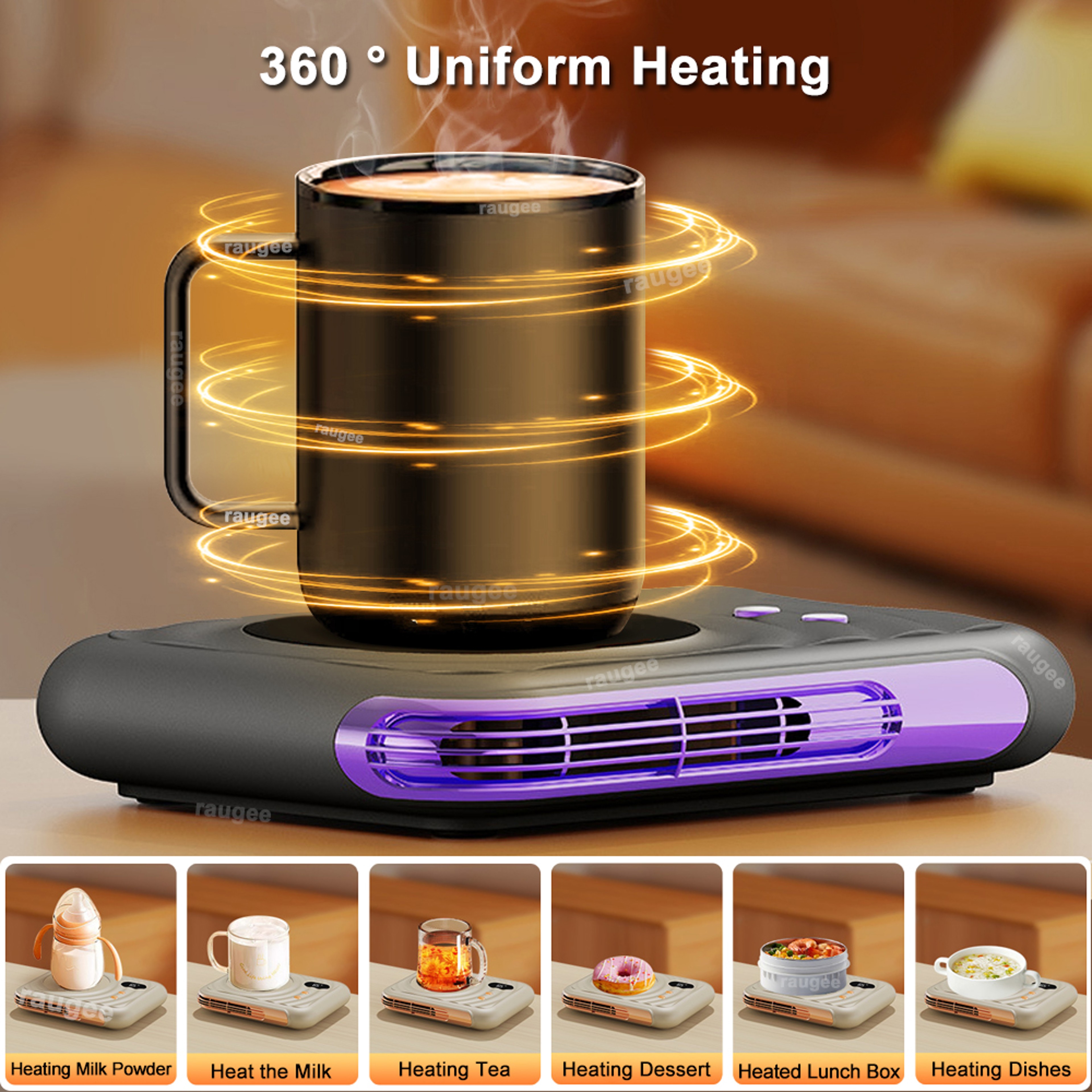 Portable Electric Cup Warmer Tea Mug Heater Coffee Warmer Coaster Cup Warmer For Home And Office De 4