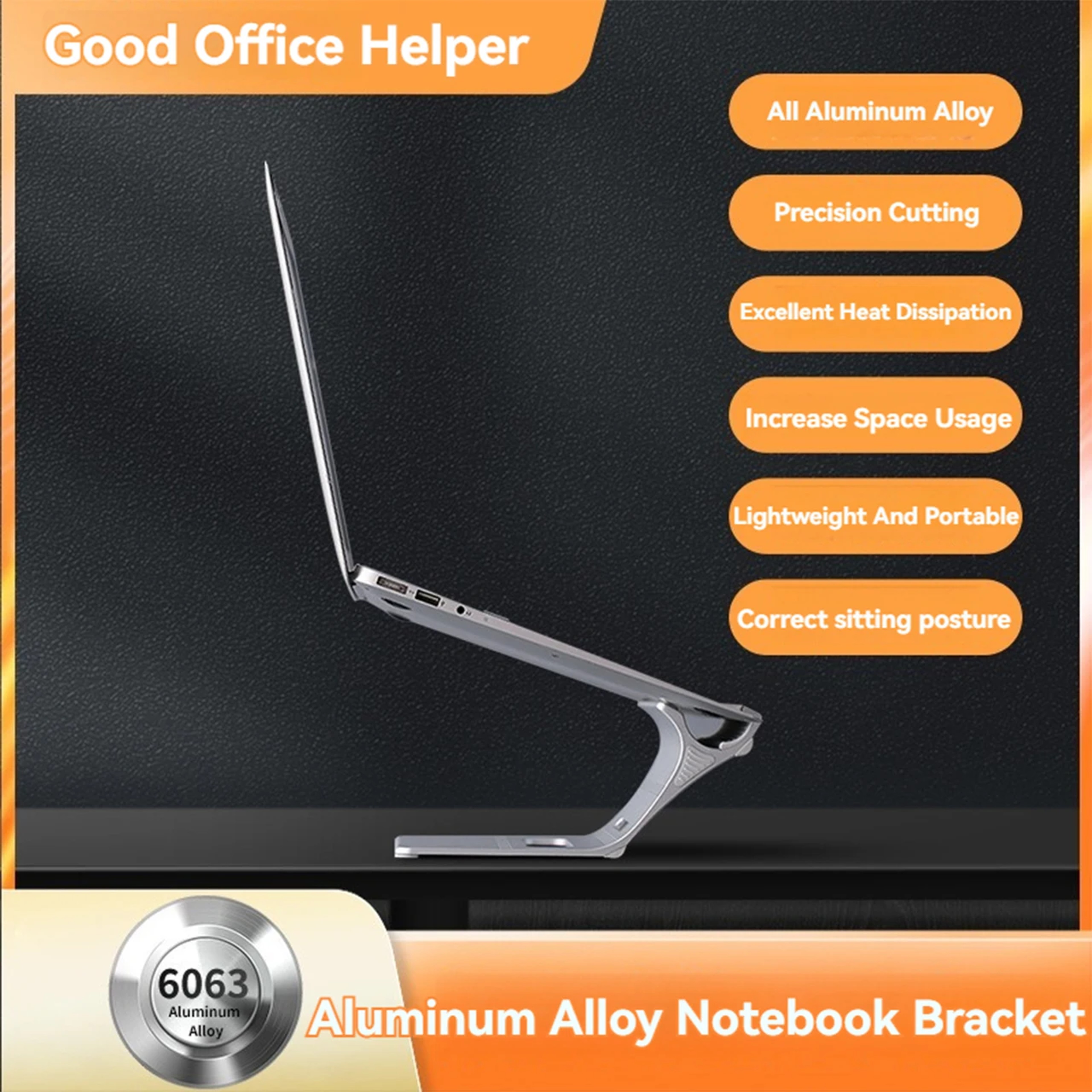Laptop Stand Adjustable For Desk Alloy MacBook Pro Holder Lightweight Laptop Support Stand Ergonomi 3