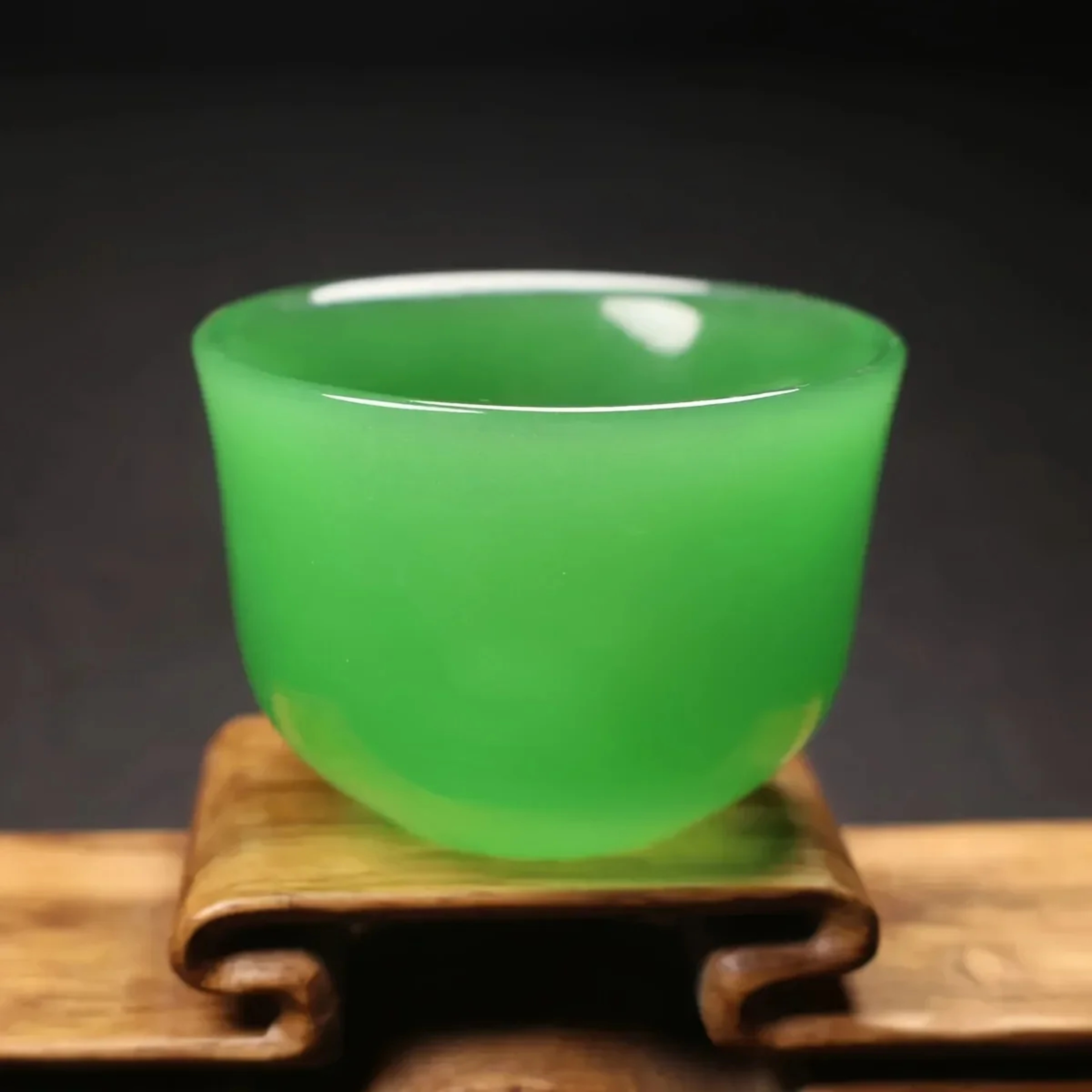 Health High End Jade Tea Cup Kung Fu Tea Set Jade Single Master Cup Set Jade Water Cup Wine Glass B