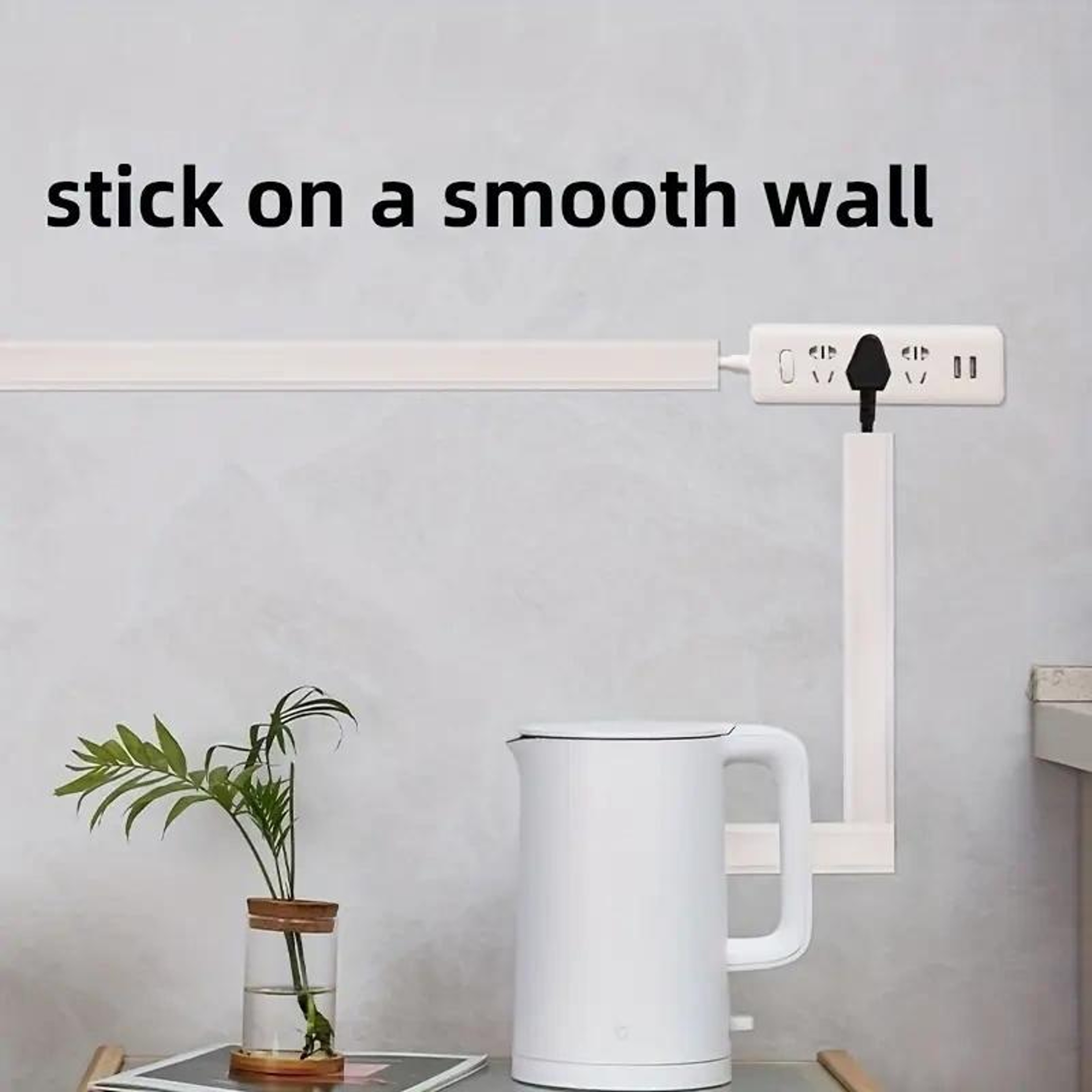 Cable Hider for TV Wall, Paintable Wire Cords Covers, Cable Concealer, Wall Cable Raceway, Cord Hider for Cable – view 5