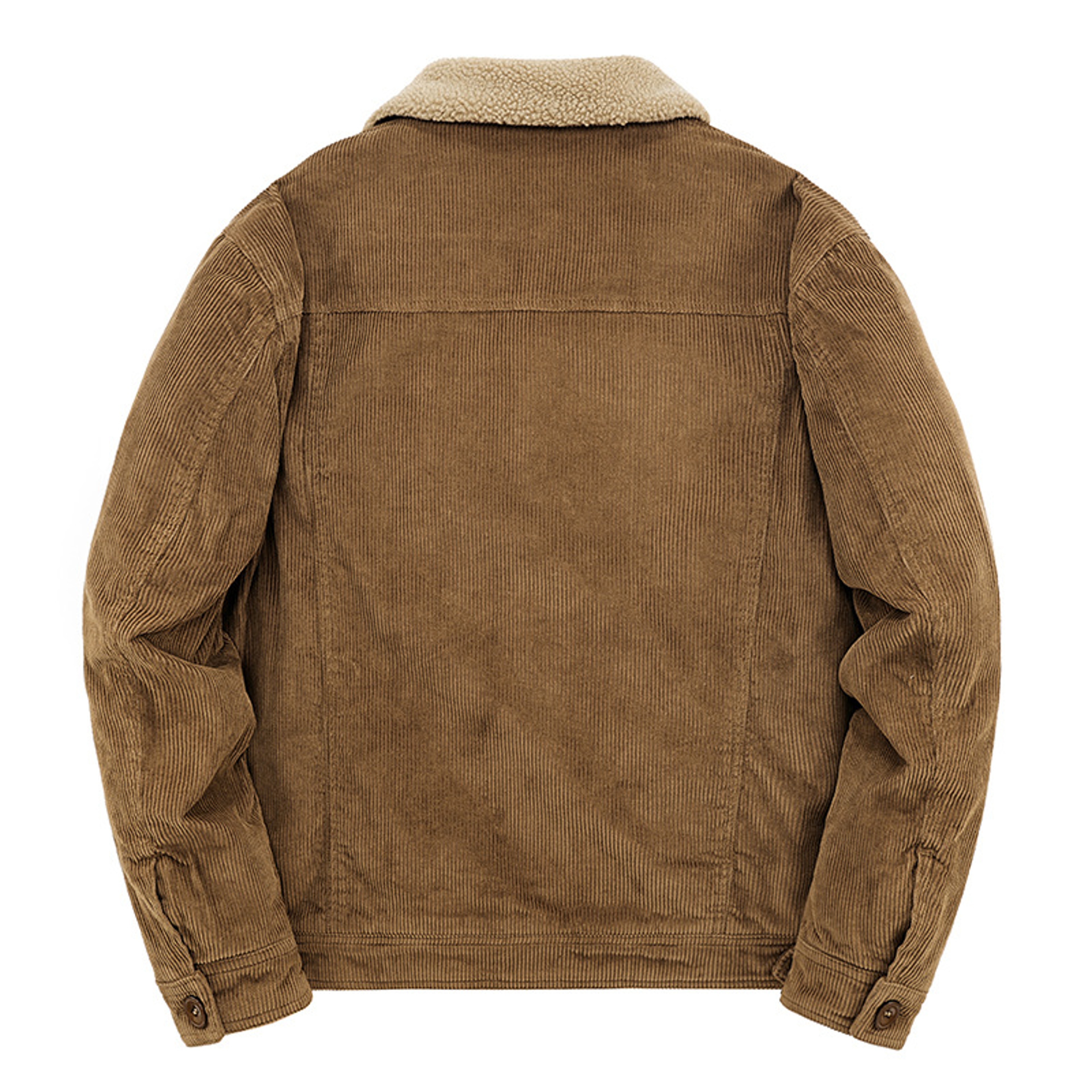 Winter Mens Casual Windbreaker Male Cotton Jackets Padded Warm Loose Parka Coat Corduroy Short Jack 4