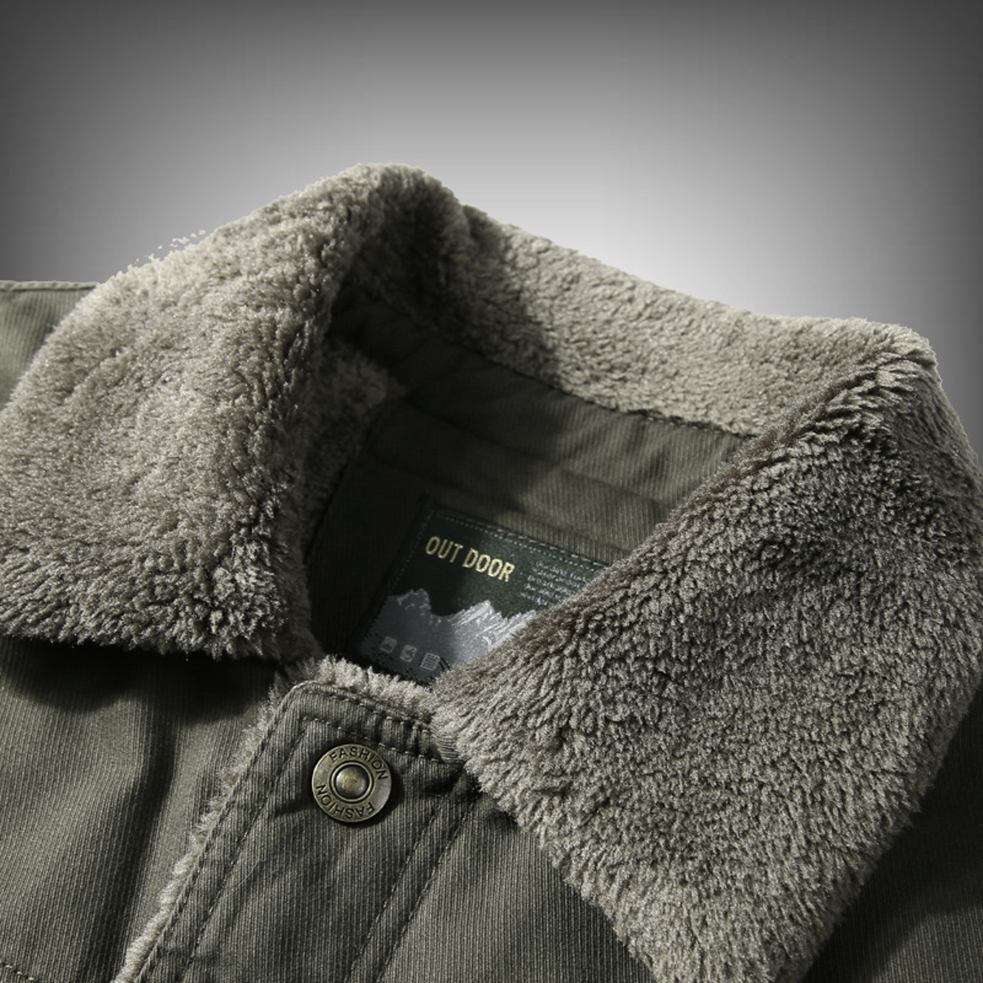 Mens Autumn And Winter Military Coat Thick Warm Retro Workwear Mens Lamb Wool Jacket Plus Size Wint 4