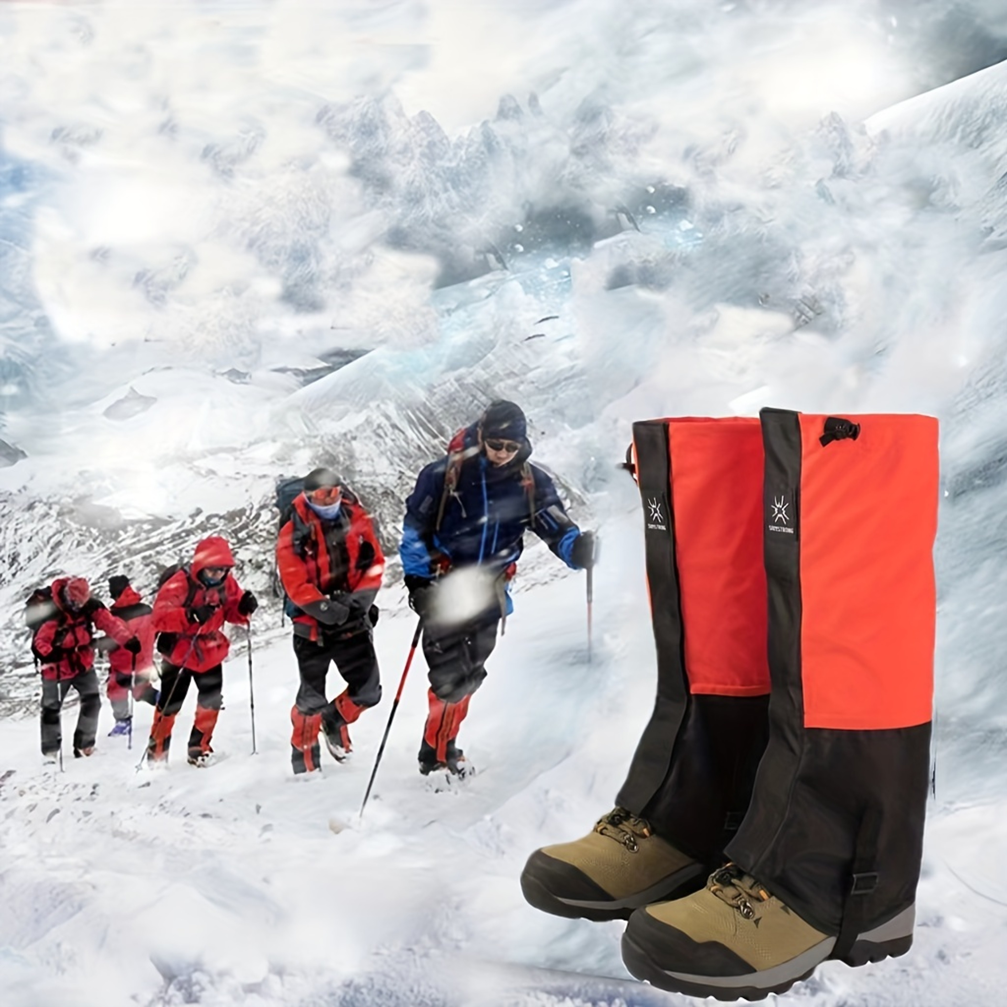 Outdoor Waterproof Leg Gaiter Mountaineering Snow Cover For Hiking Snow Village Leg Cover For Snow  0