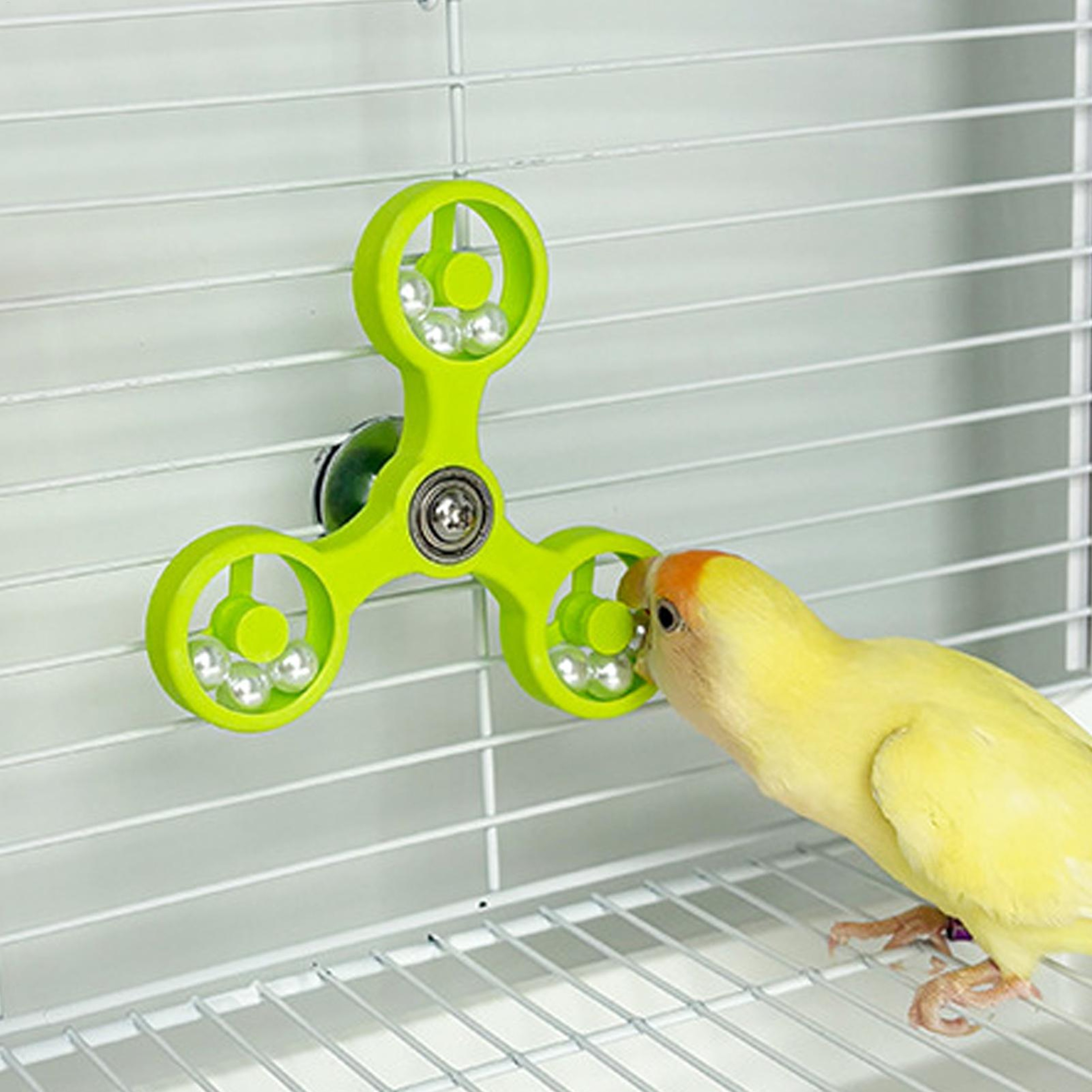Rotating Bird Toys For Parrots Interactive Parrot Toy For Bird Cage Mental Stimulation  Entertainme 5