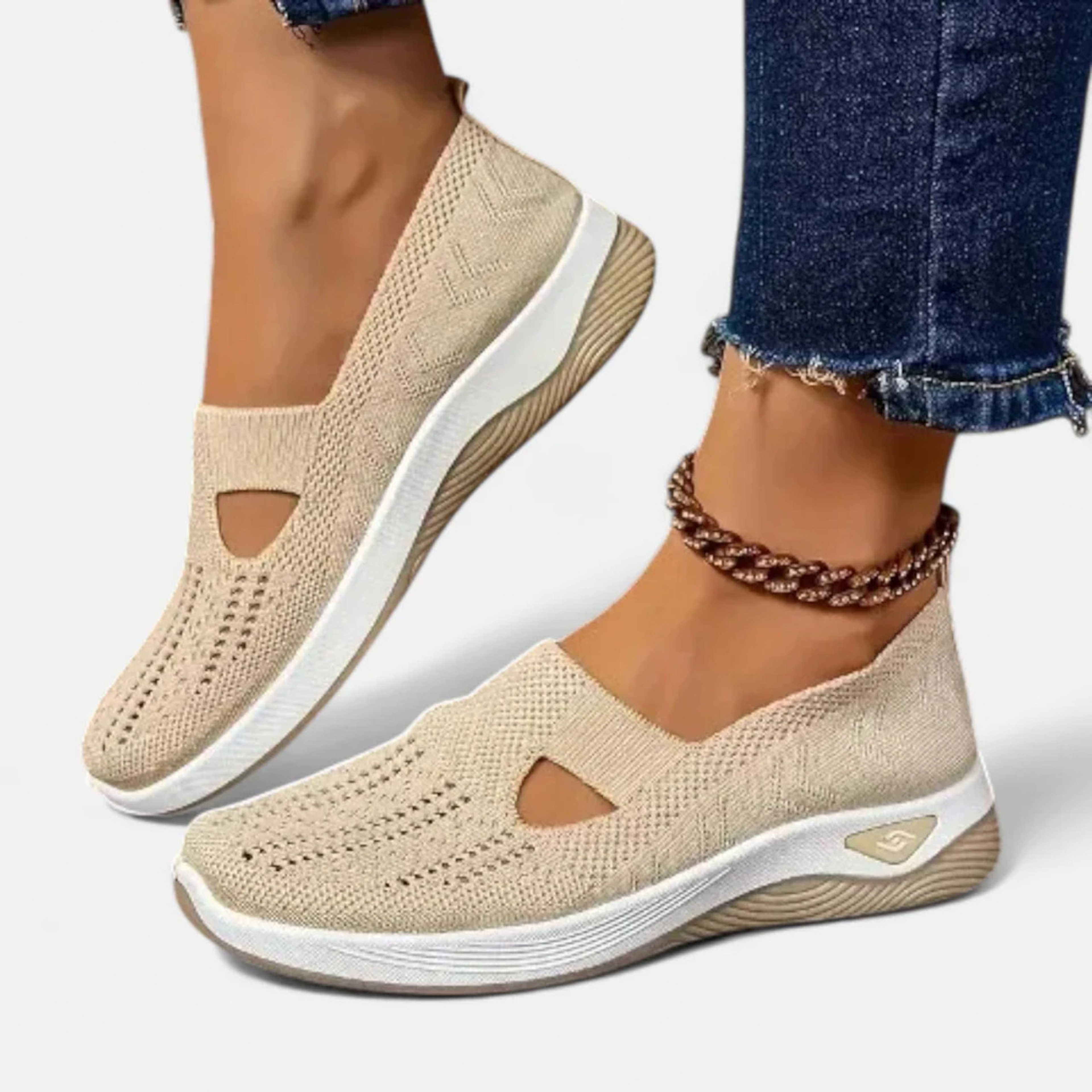 Comfortable Spring Breathable Mesh Flats Shoes Lightweight Slip On Casual Loafers For Women Soft Bo 2