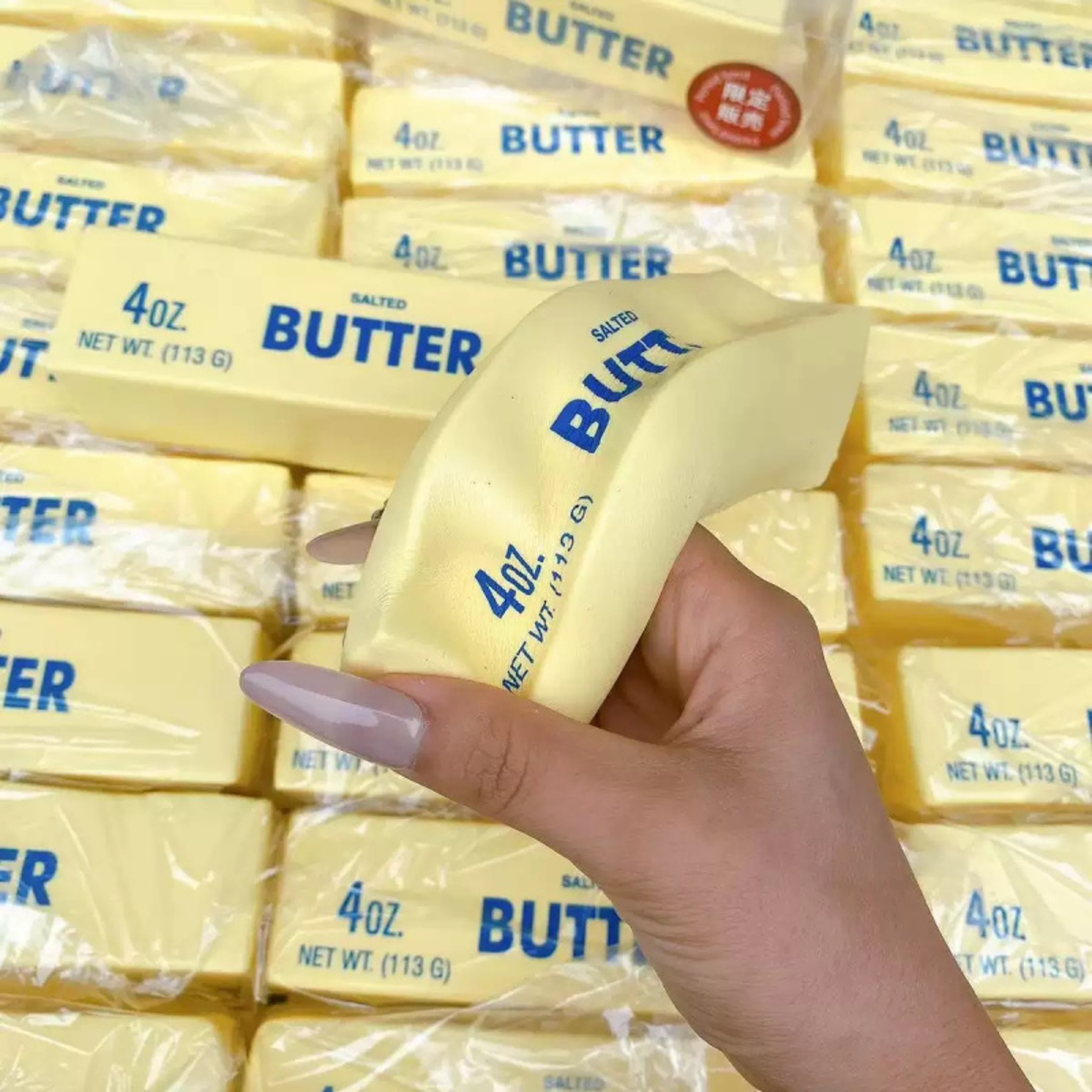 Realistic Silicone Squeeze Stress Relief Gadget Soft Slow Rebound Butter Stick Funny Desk Office Ac 0