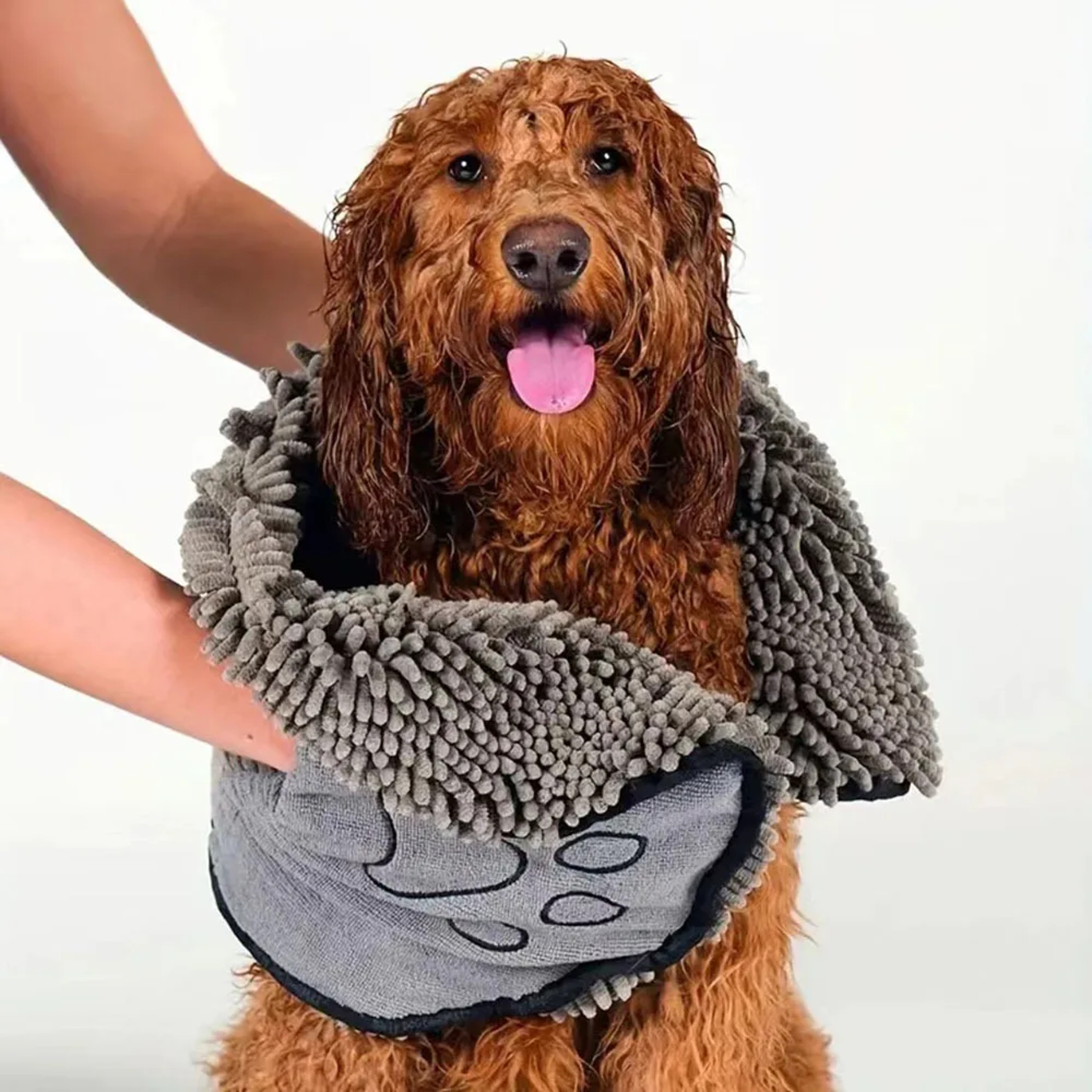Quick-drying Cat Towels, Super Absorbent Pet Bath Towel, Soft Bath Robe, Dry Pet Cleaning Washcloth for Dogs, Convenient – view 1