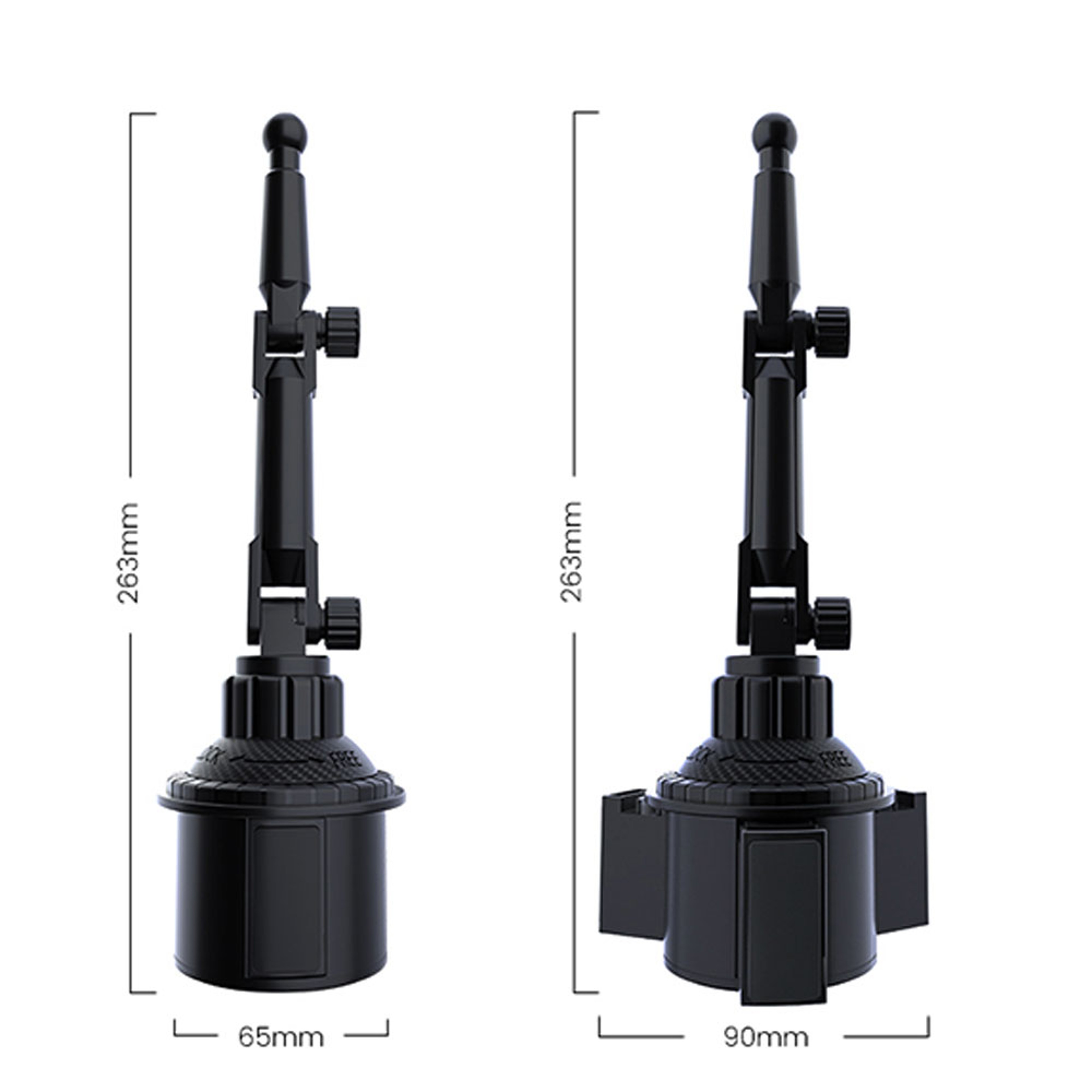 Car Cup Holder With Universal Cell Phone Mount Perfect For IPhone And Android Devices 4