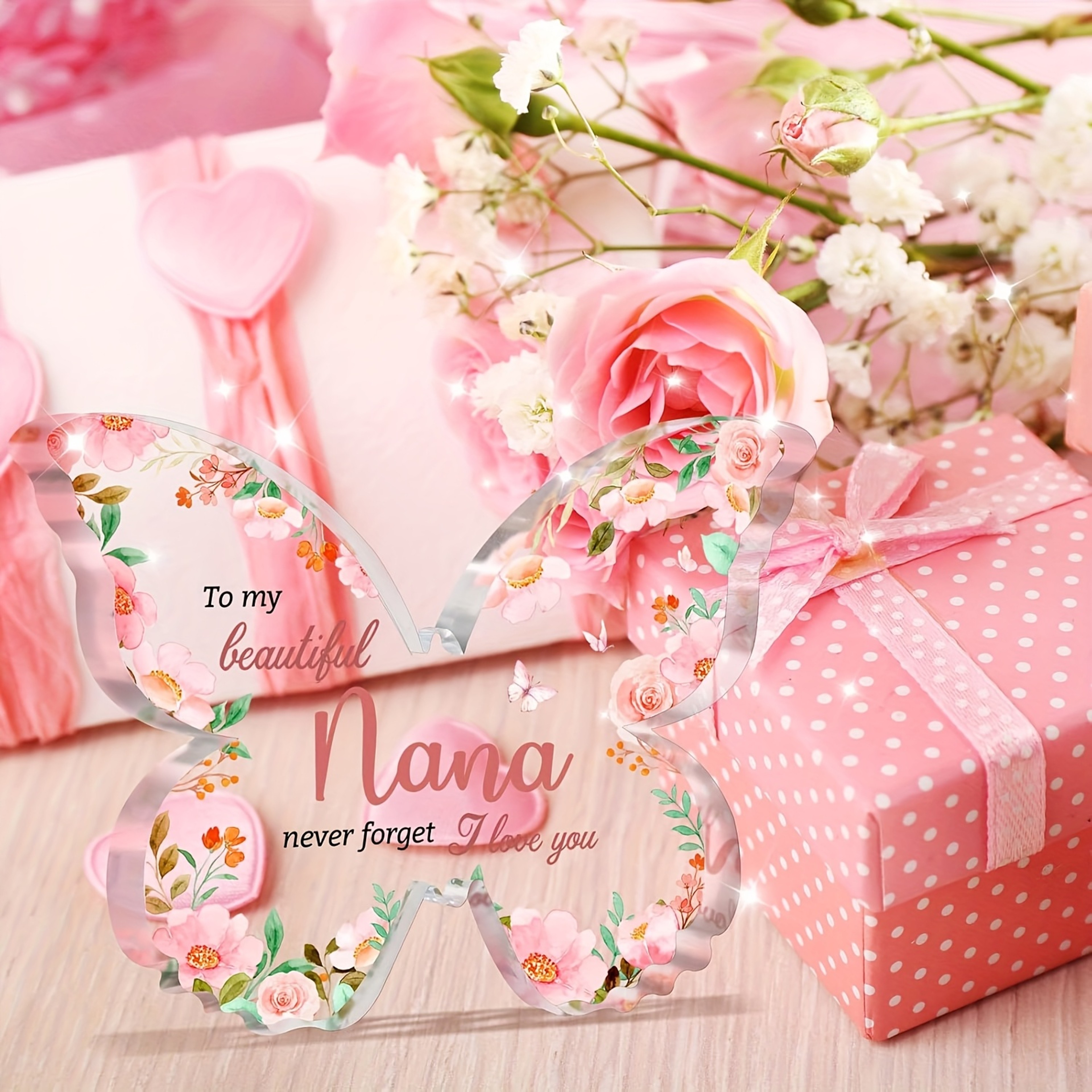 Appreciative Gift Decorative Butterfly Plaque for Nana – view 3