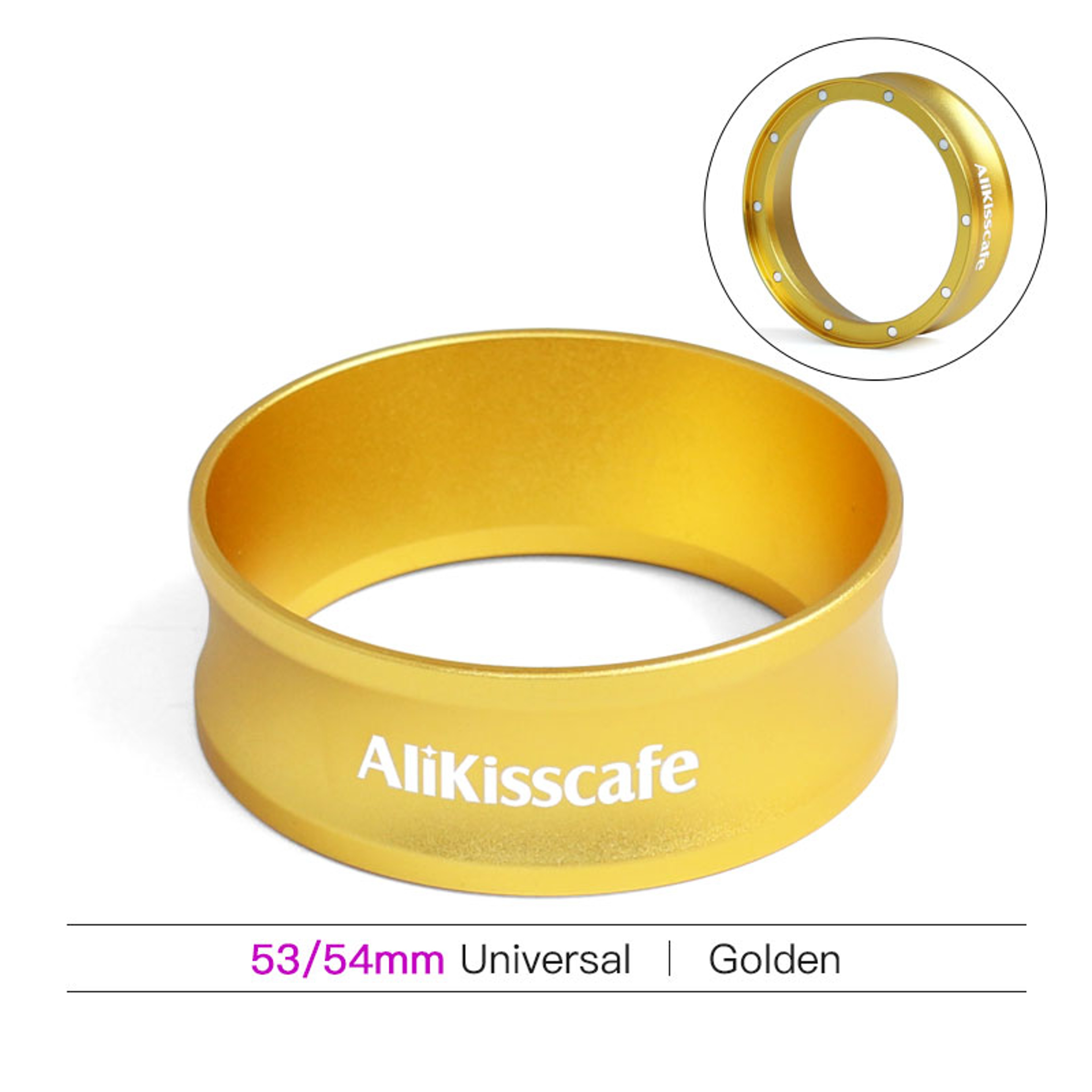 Magnetic Espresso Dosing Ring Funnel Stainless Steel Coffee Portafilter Accessory 10