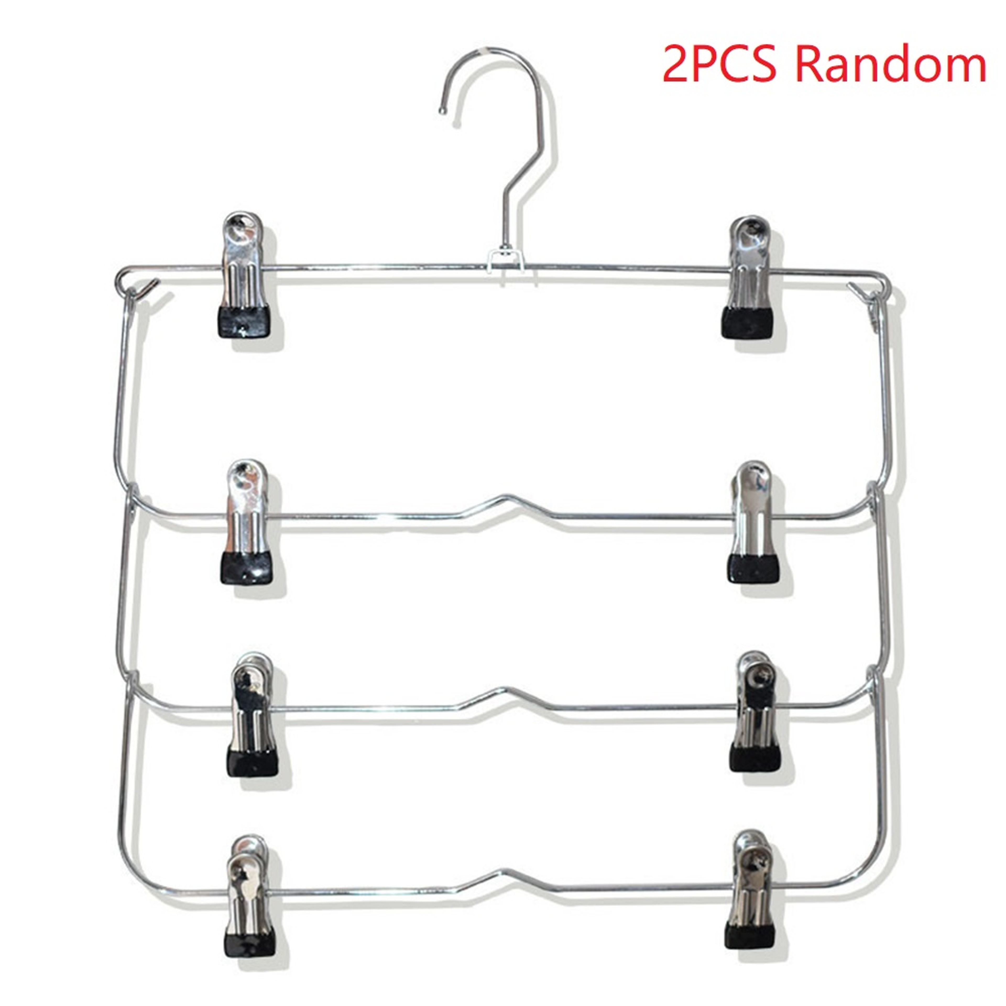 Multi Functional Non Slip Metal Pants Rack Space Saving Stainless Steel Hanger For Skirts And Trous 8