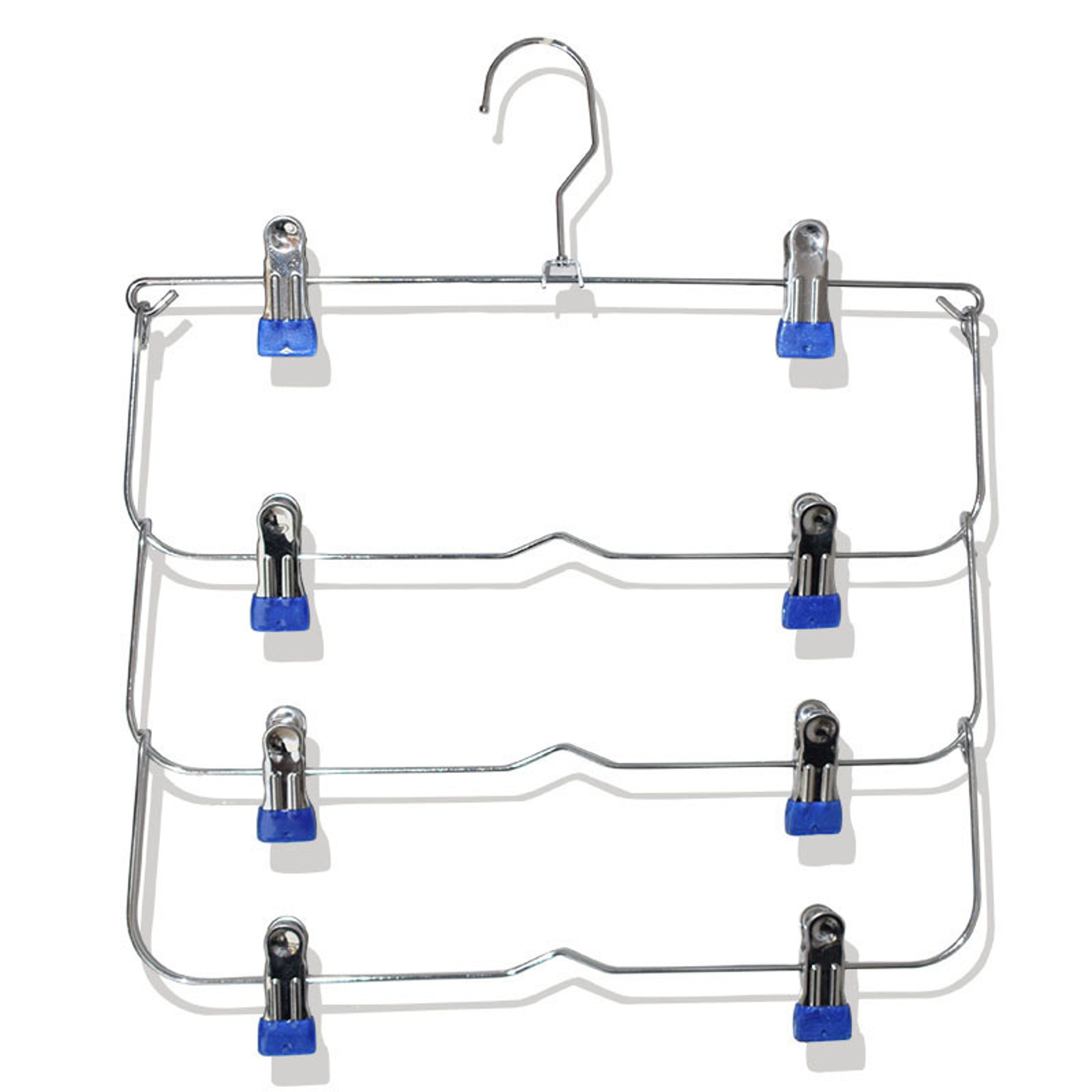 Multi Functional Non Slip Metal Pants Rack Space Saving Stainless Steel Hanger For Skirts And Trous 10