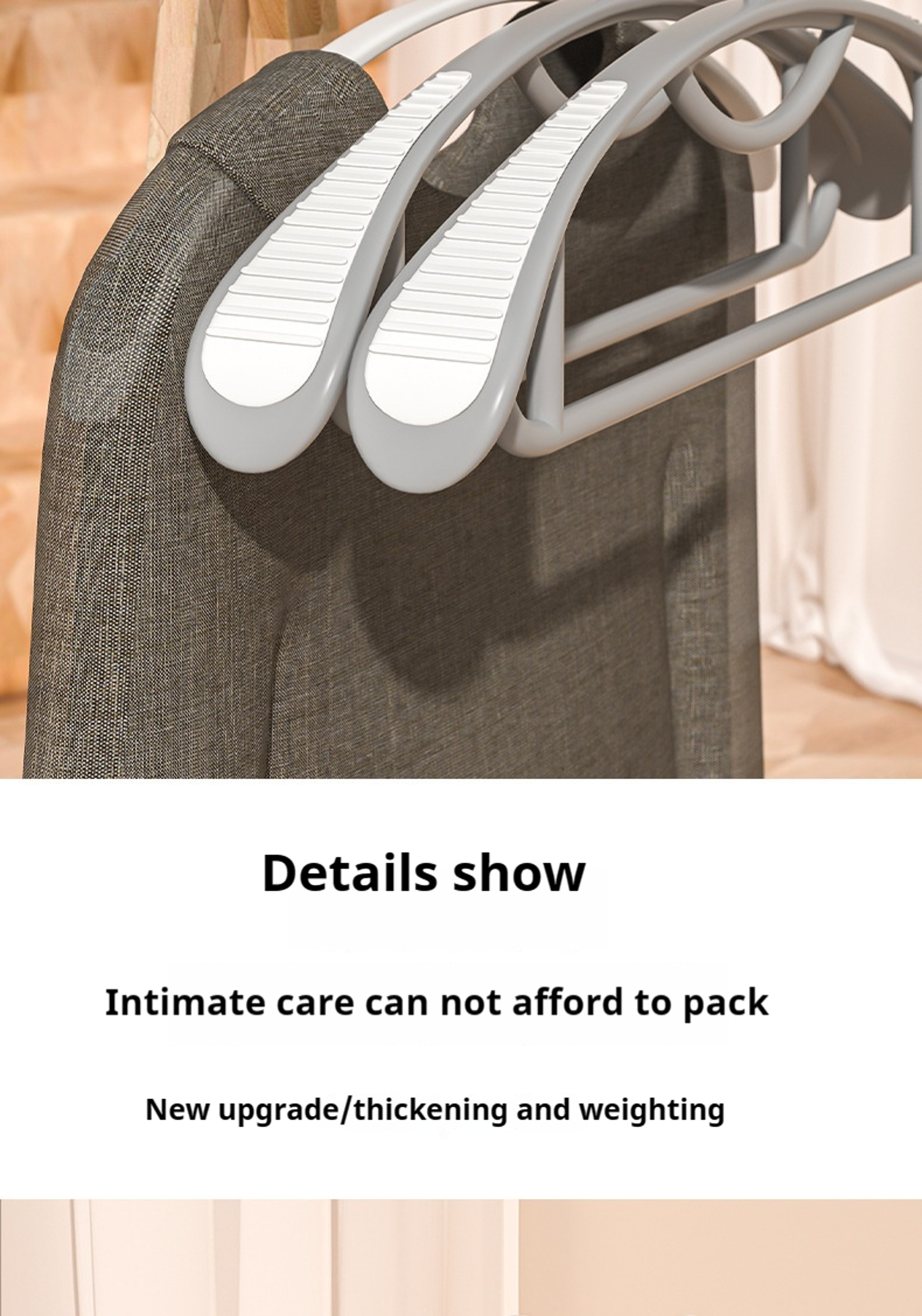 Thick Wide Shoulder Plastic Hanger Non Slip Clothes Drying Rack Ten Pack 1