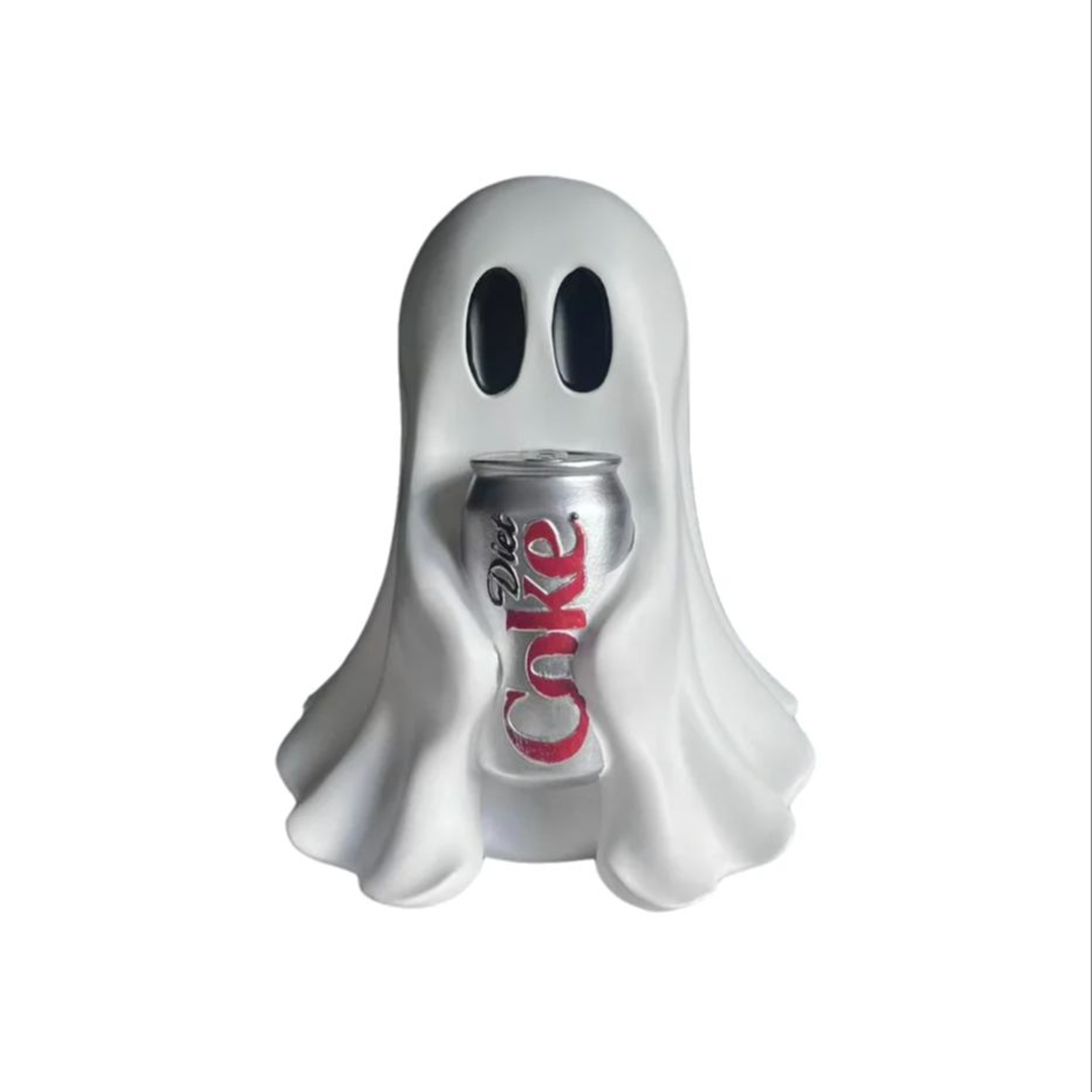 Funny Ghost Holding Soda Can Resin Statue Cute Spooky Tabletop Halloween Decor – view 7