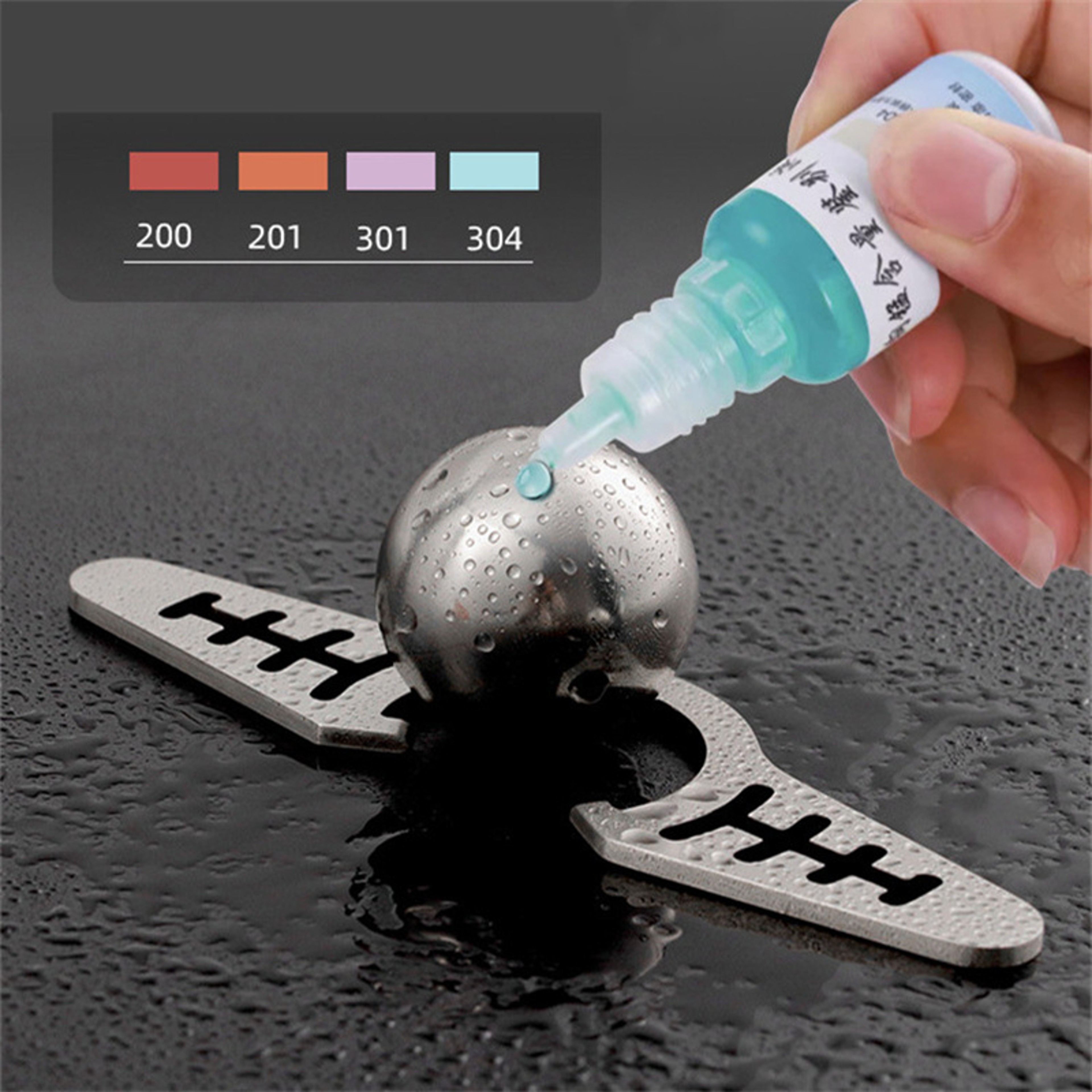 Reusable Stainless Steel Ice Ball Coffee Cooling Tool with Tray – view 3