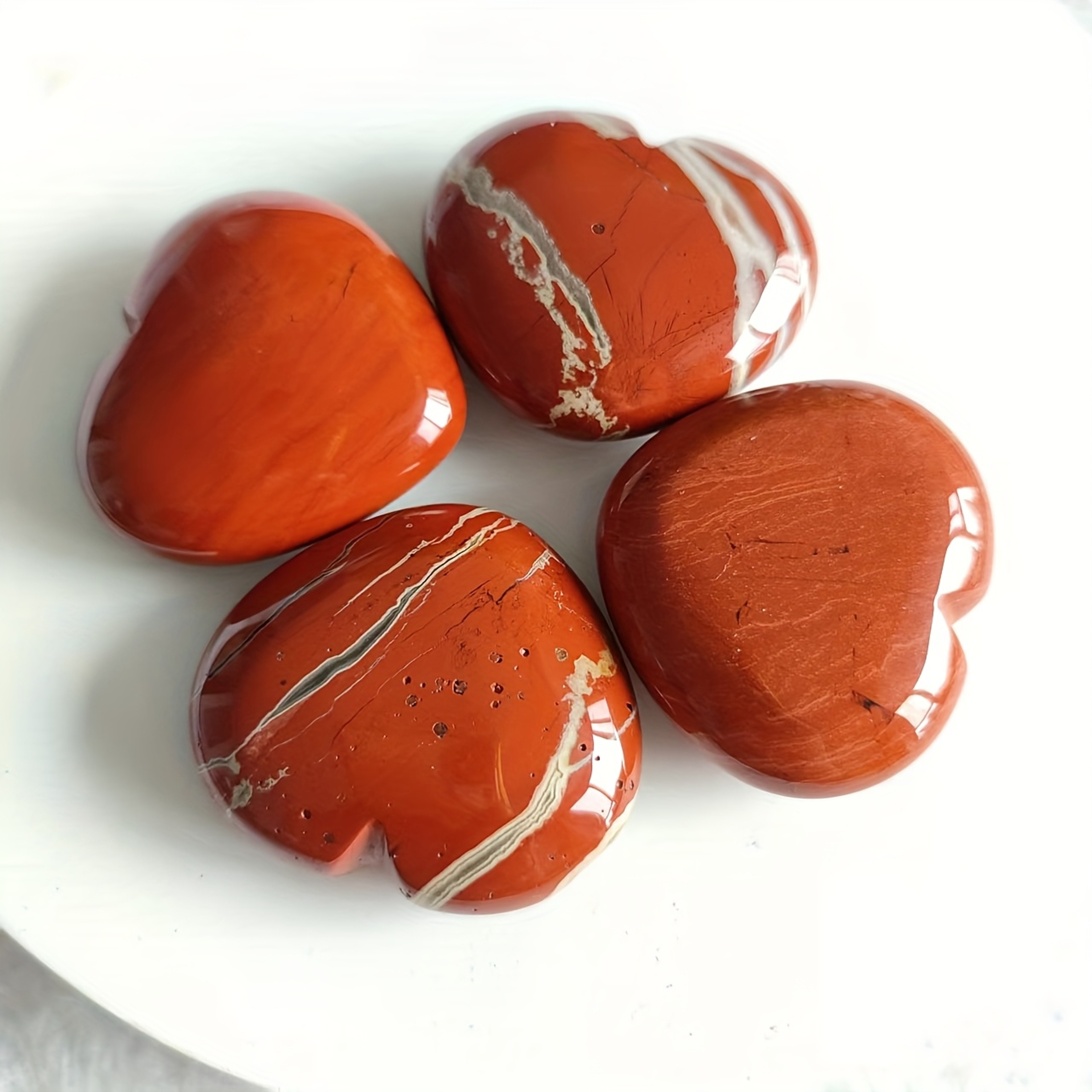 Natural Red Jasper Heart Pendant for Crafting and Home Decor – view 4