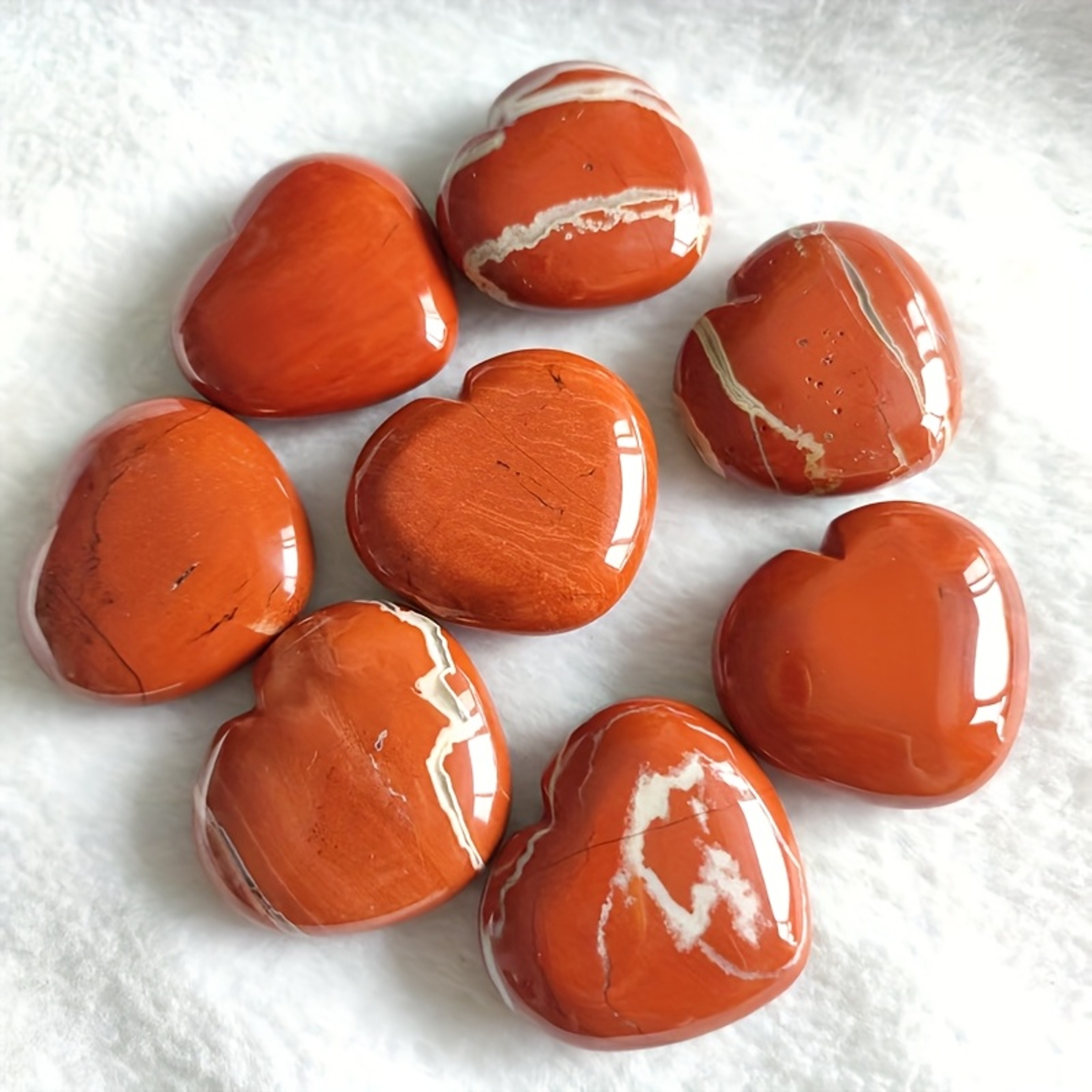 Natural Red Jasper Heart Pendant for Crafting and Home Decor – view 5
