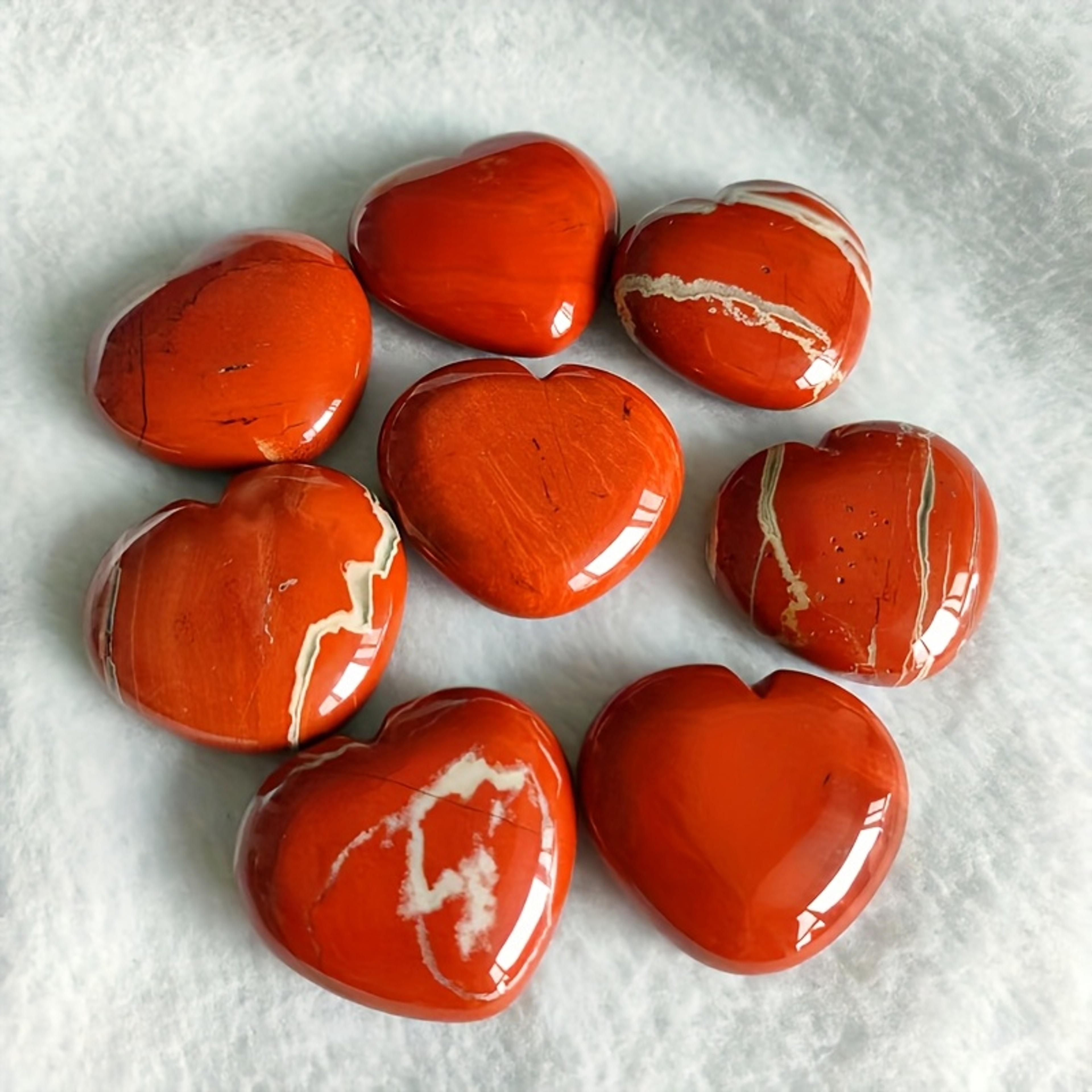 Natural Red Jasper Heart Pendant for Crafting and Home Decor – view 6