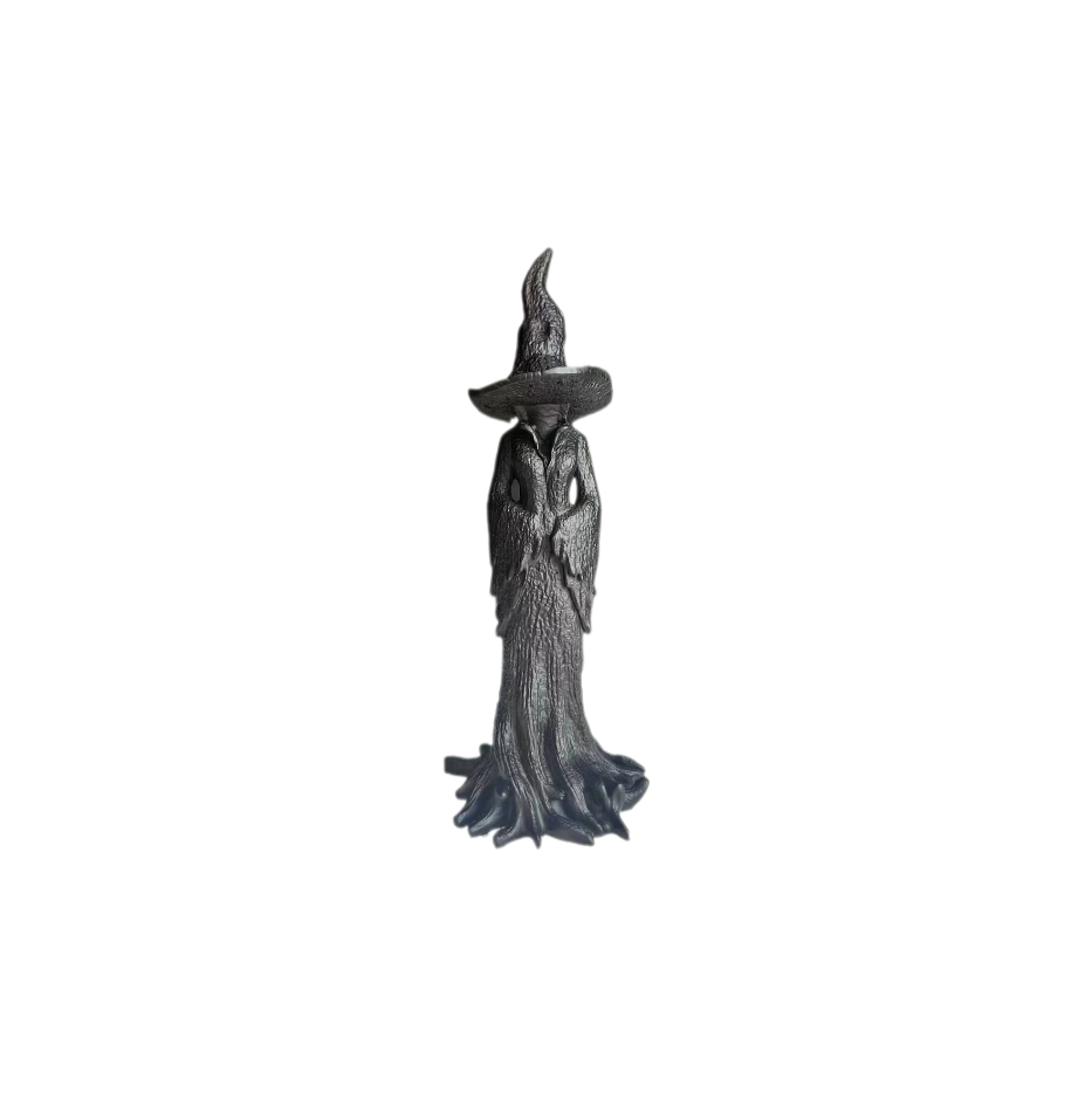 Gothic Witch Resin Statue Dark Aesthetic Wizard Figurine Vintage Bookshelf Sculpture – view 8
