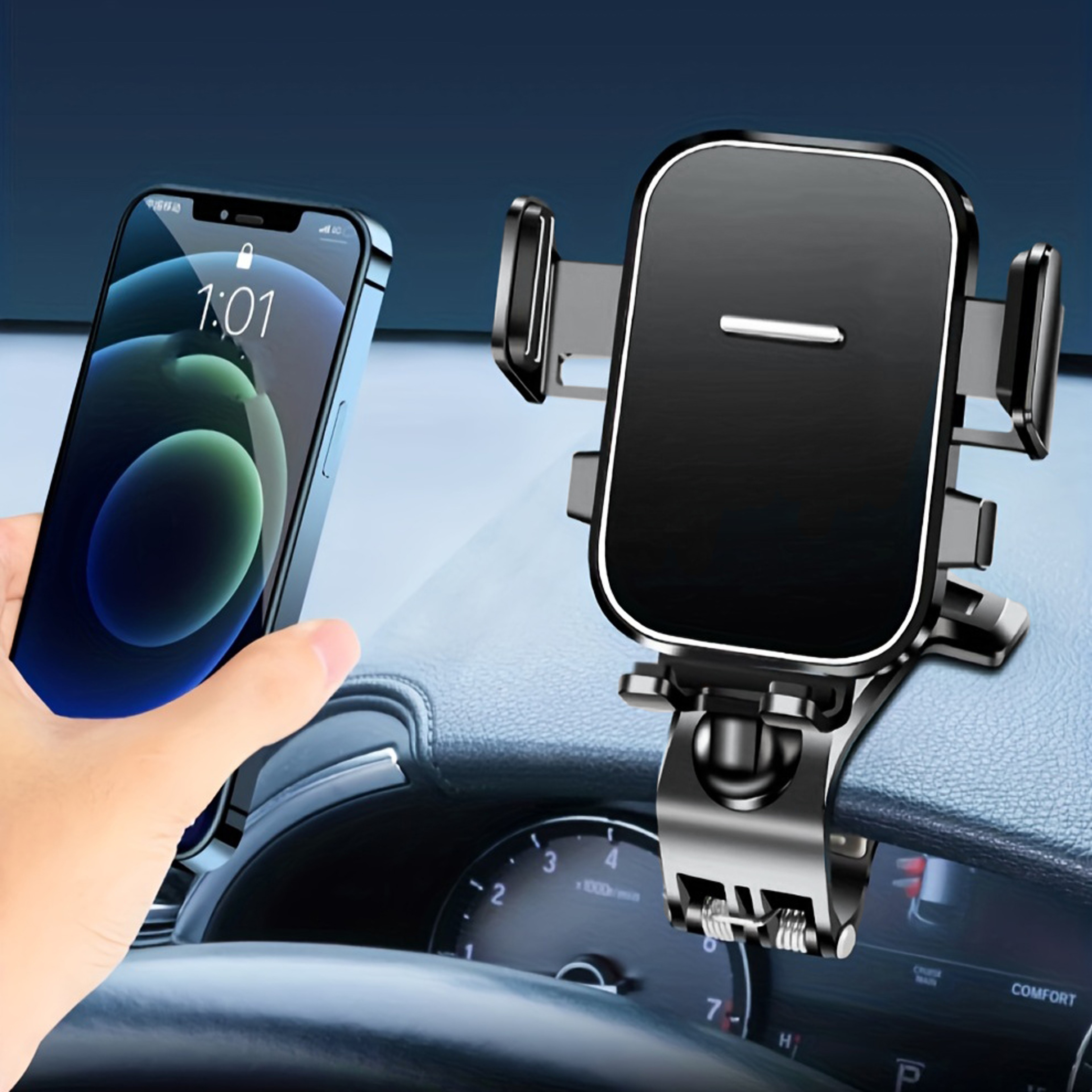 Universal Dashboard Phone Mount for Car Central Control Panel – view 3