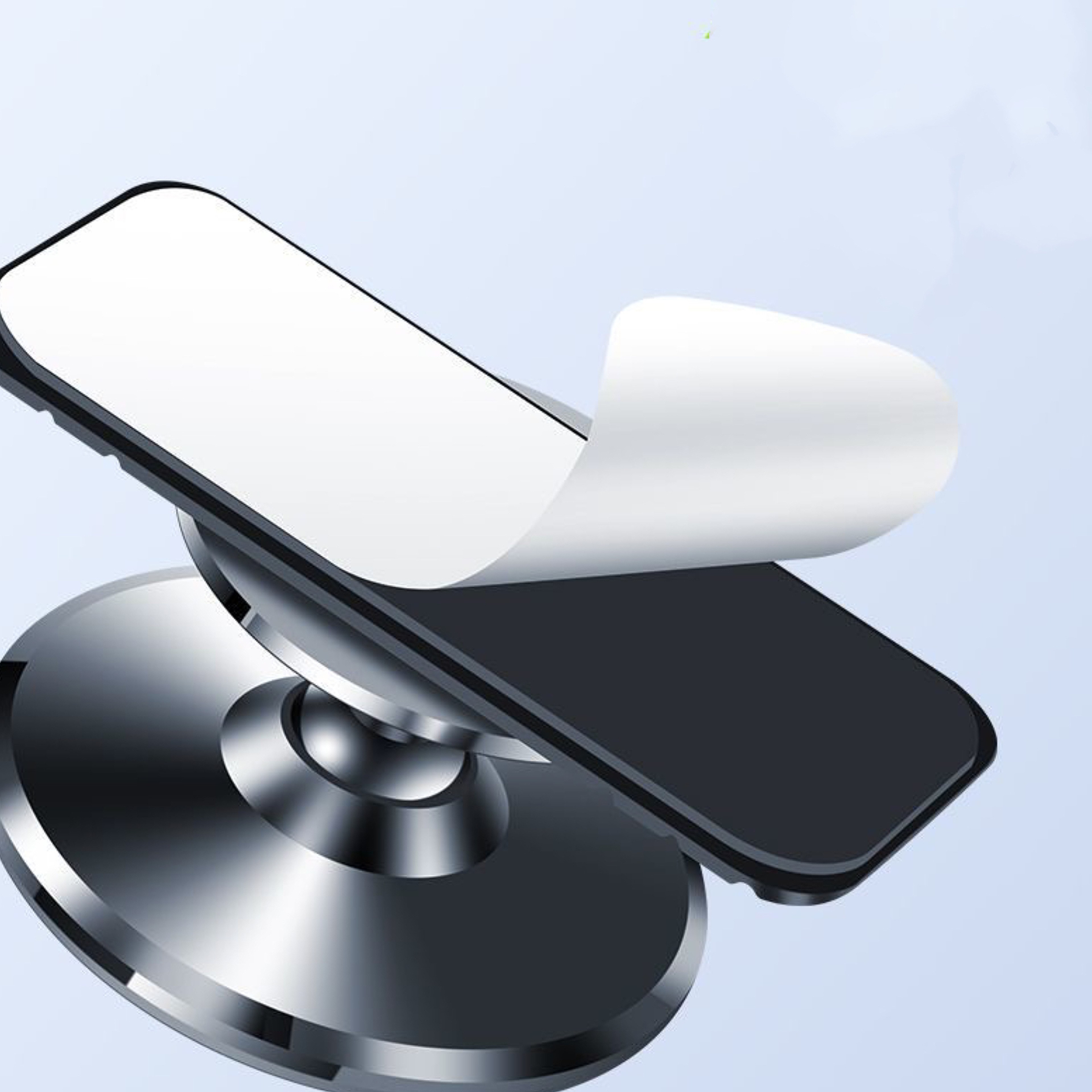 Magnetic Car Phone Mount Dashboard Arc Clip and Soft Base – view 4