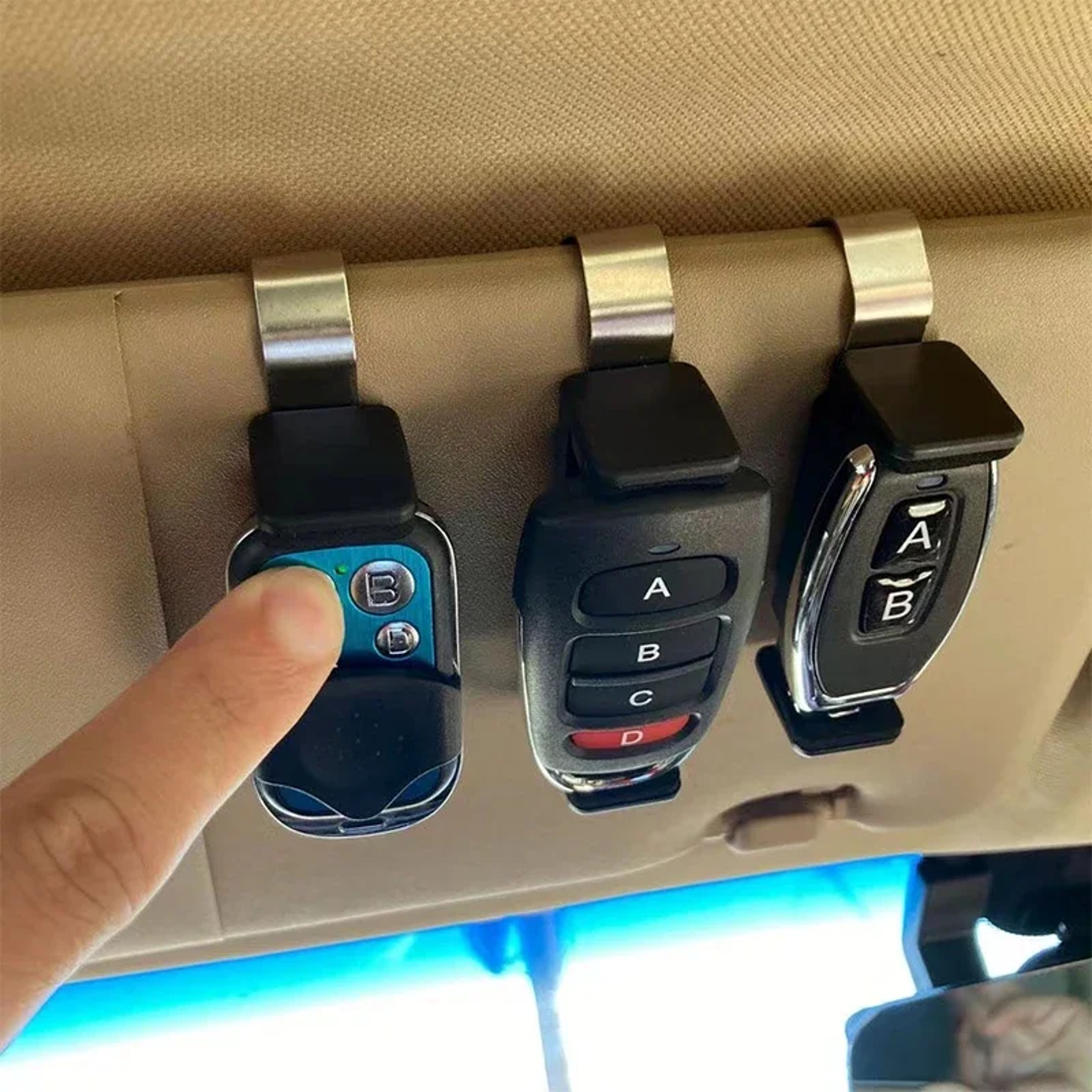 Car Sun Visor Garage Door Remote Holder Clip for Remotes – view 2