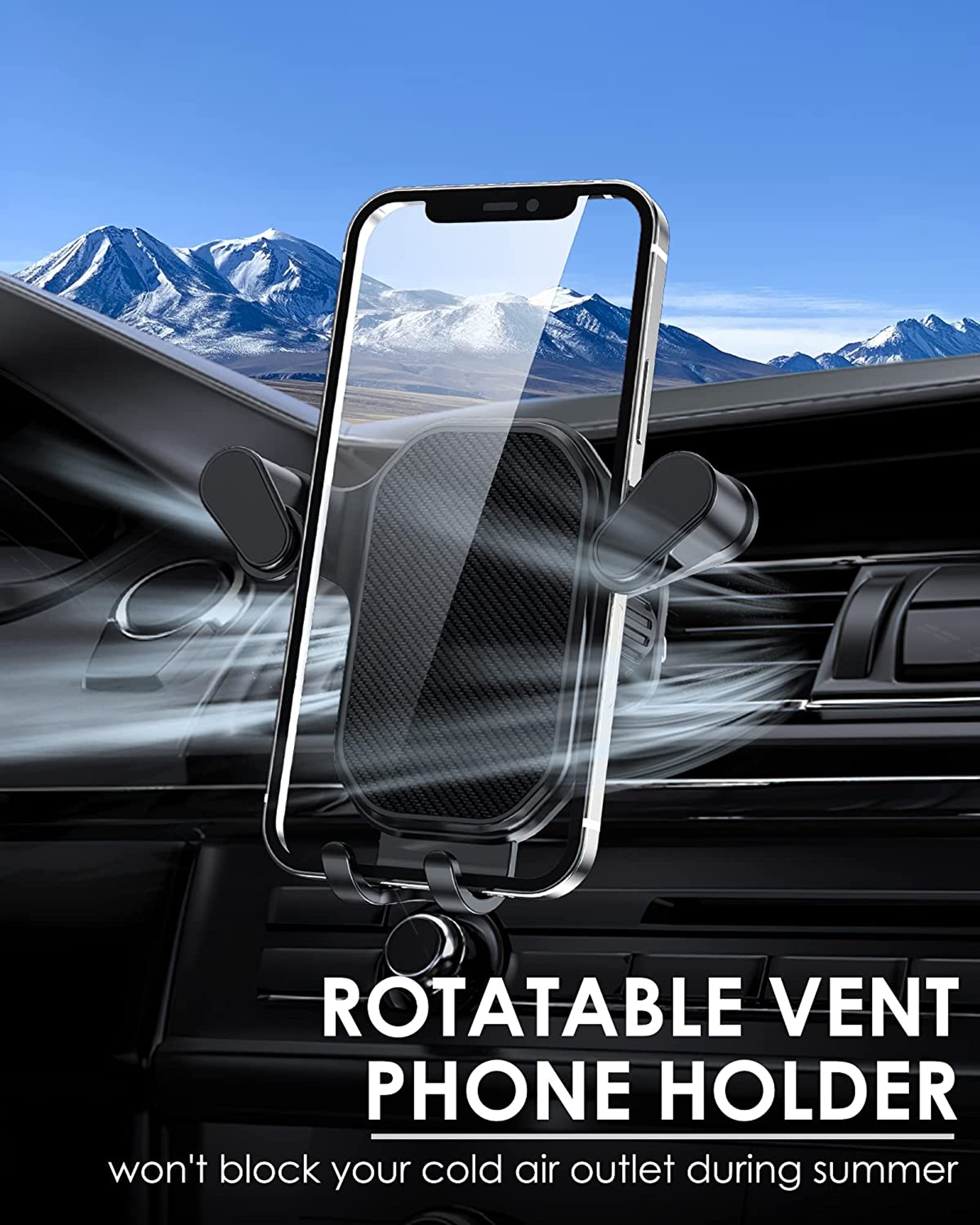 Universal Car Phone Holder Rotation And Anti Drop Hook Base 2