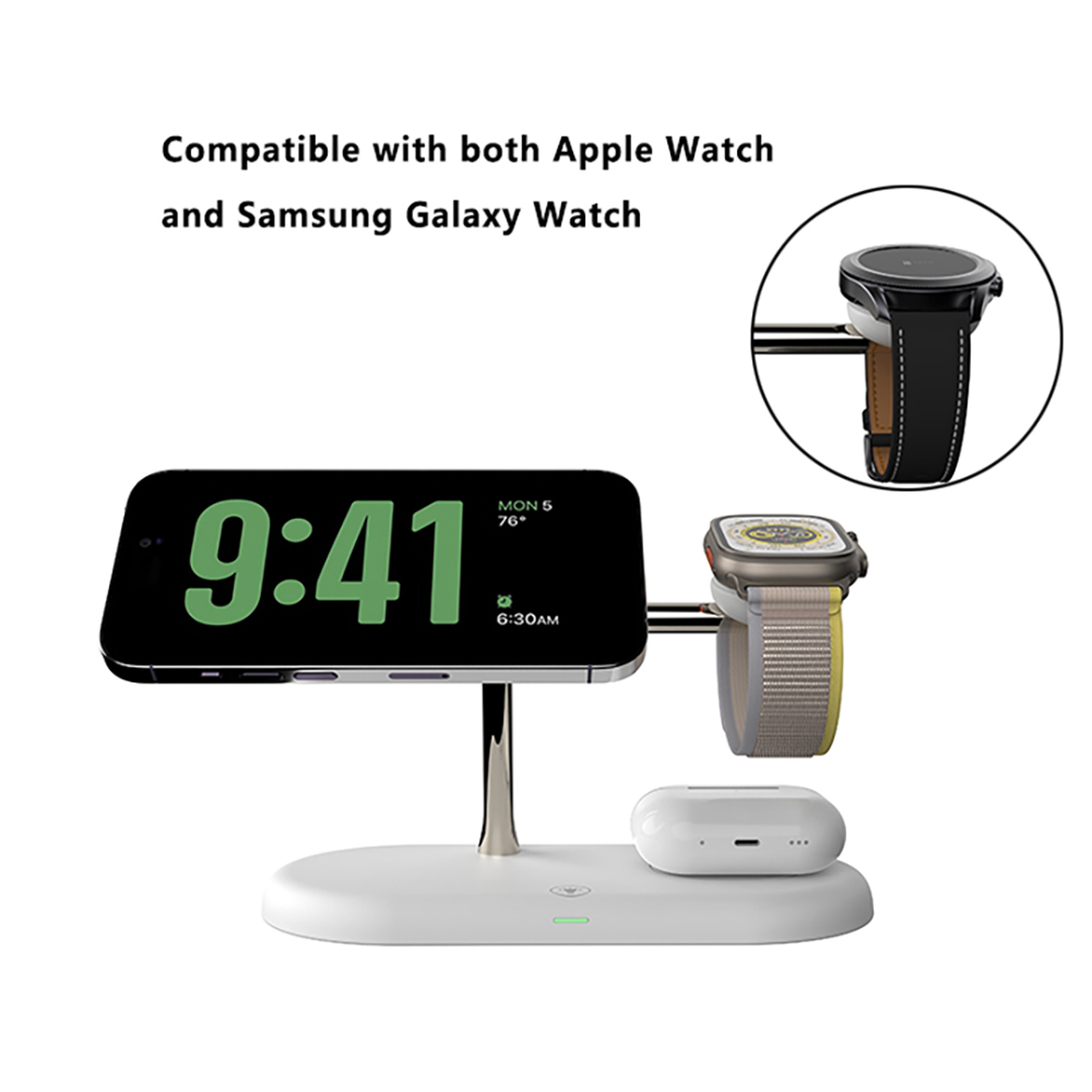 Magnetic Wireless Charging Station for iPhone Apple Watch and AirPods – view 11