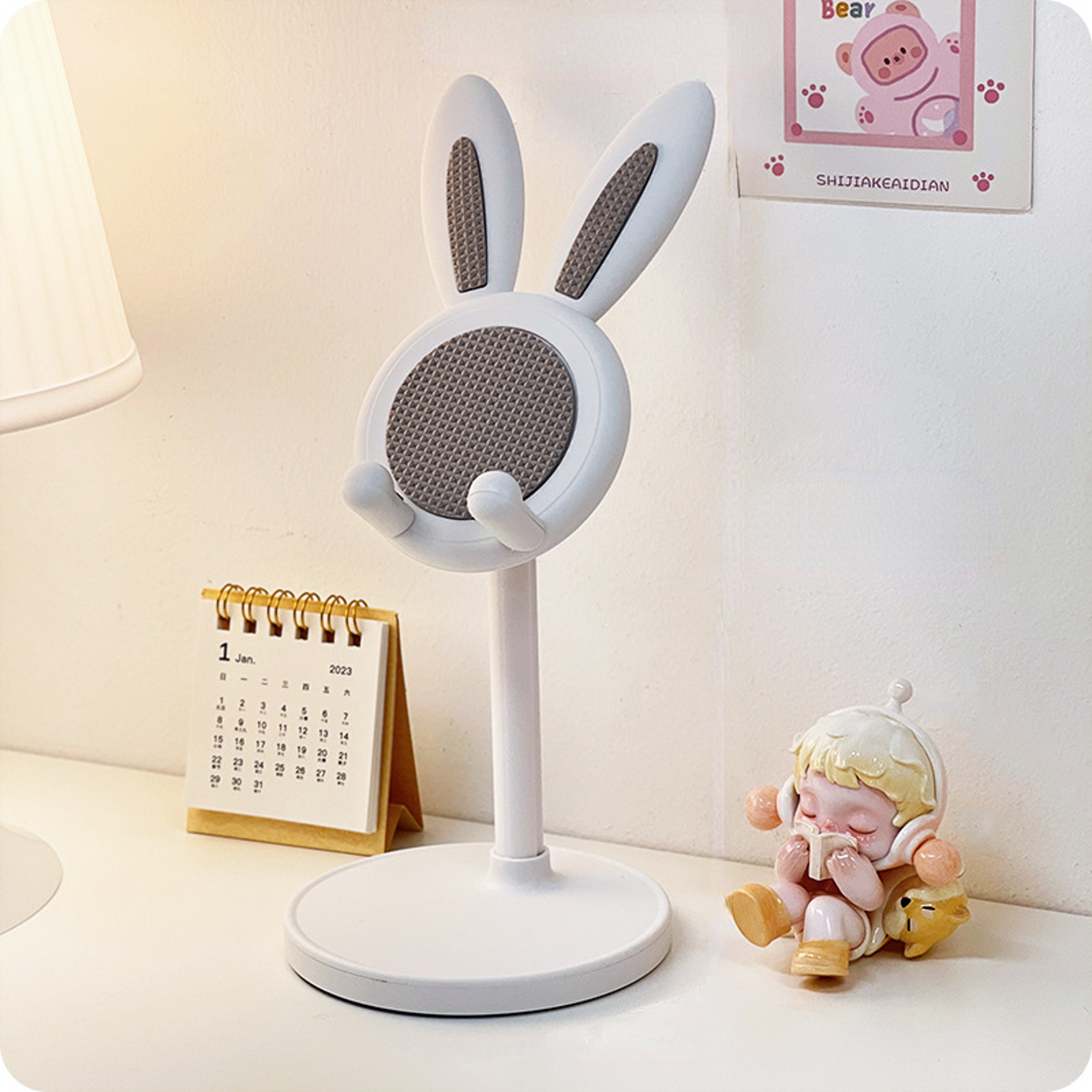 Cute Bunny Adjustable Phone Stand For IPhone IPad Kindle And Tablets 4